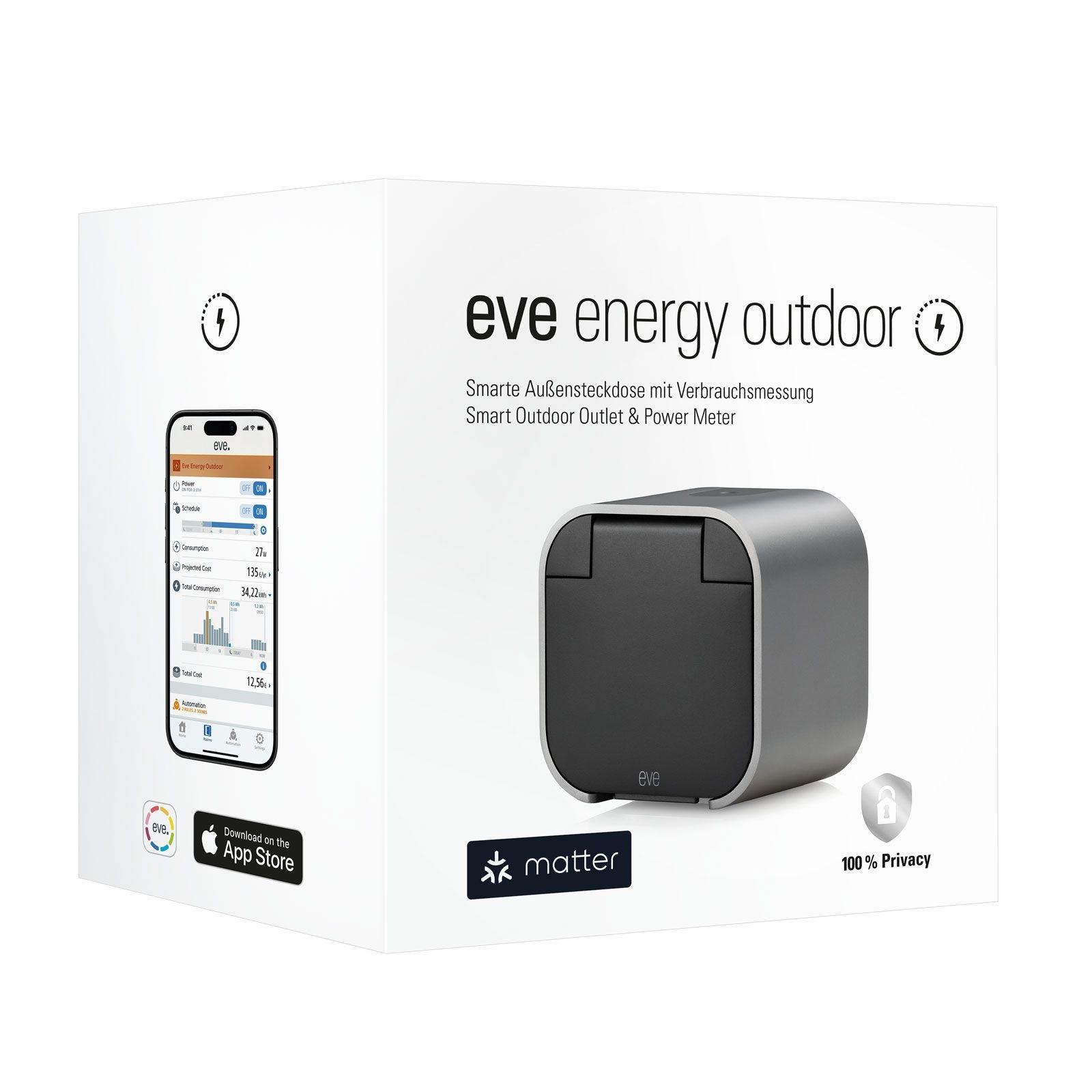 Eve Energy Outdoor - Smarte Außensteckdose mit Verbrauchsmessung – Bild 6 von 12