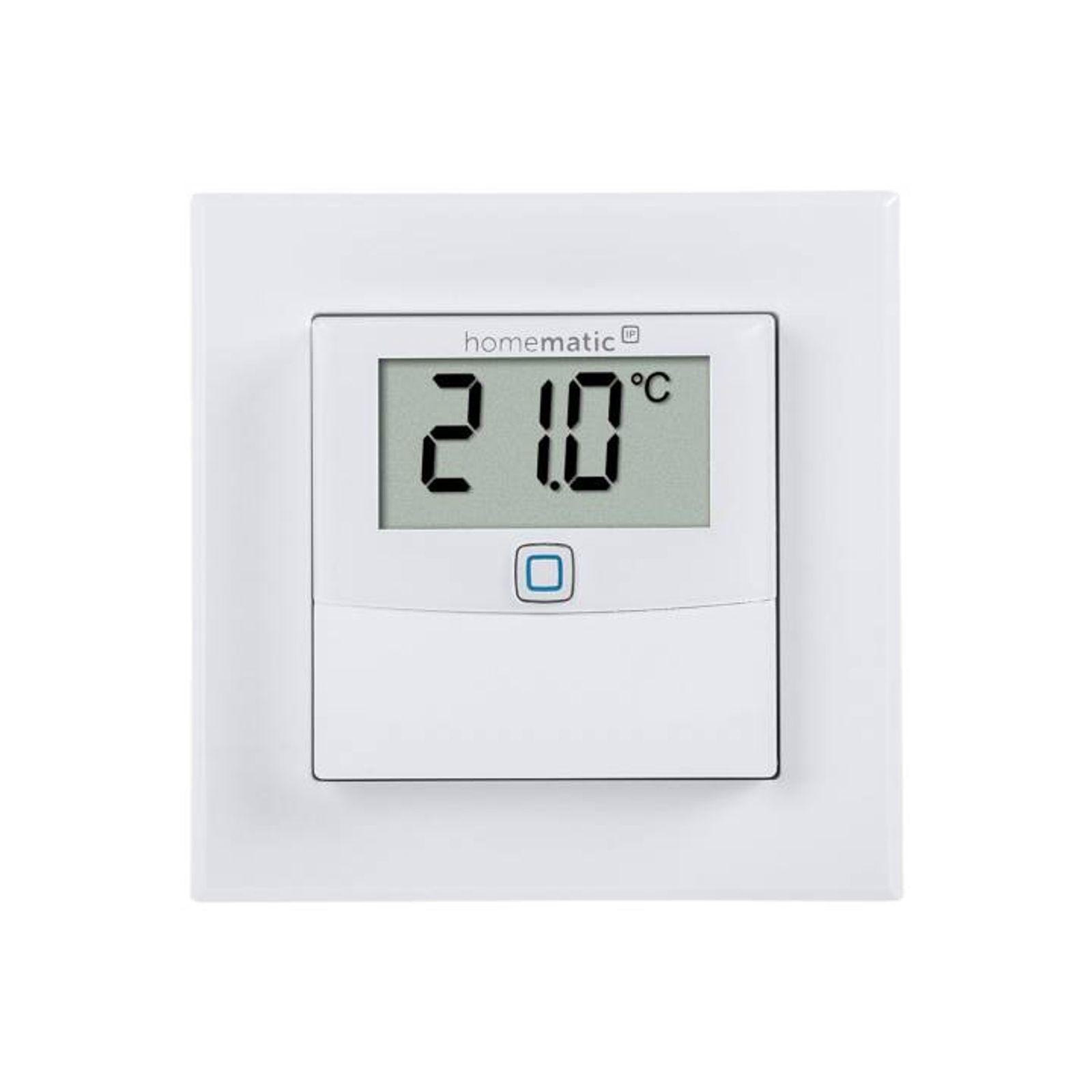 Homematic IP Smart Home Temperatur- und Luftfeuchtigkeitssensor HmIP-STHD mit Display - innen – Bild 2 von 9