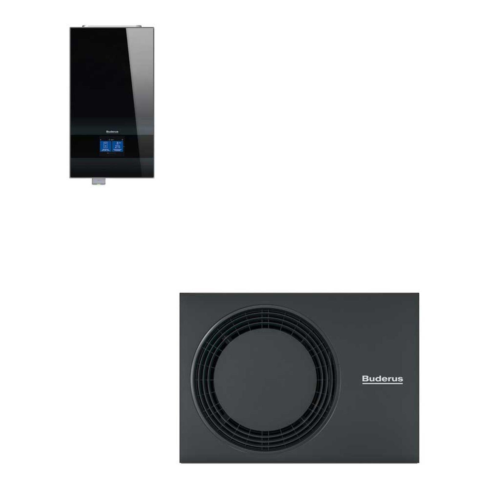 Buderus Luft-Wasser-Wärmepumpe Logaplus M WLW186i-5 AR E schwarz