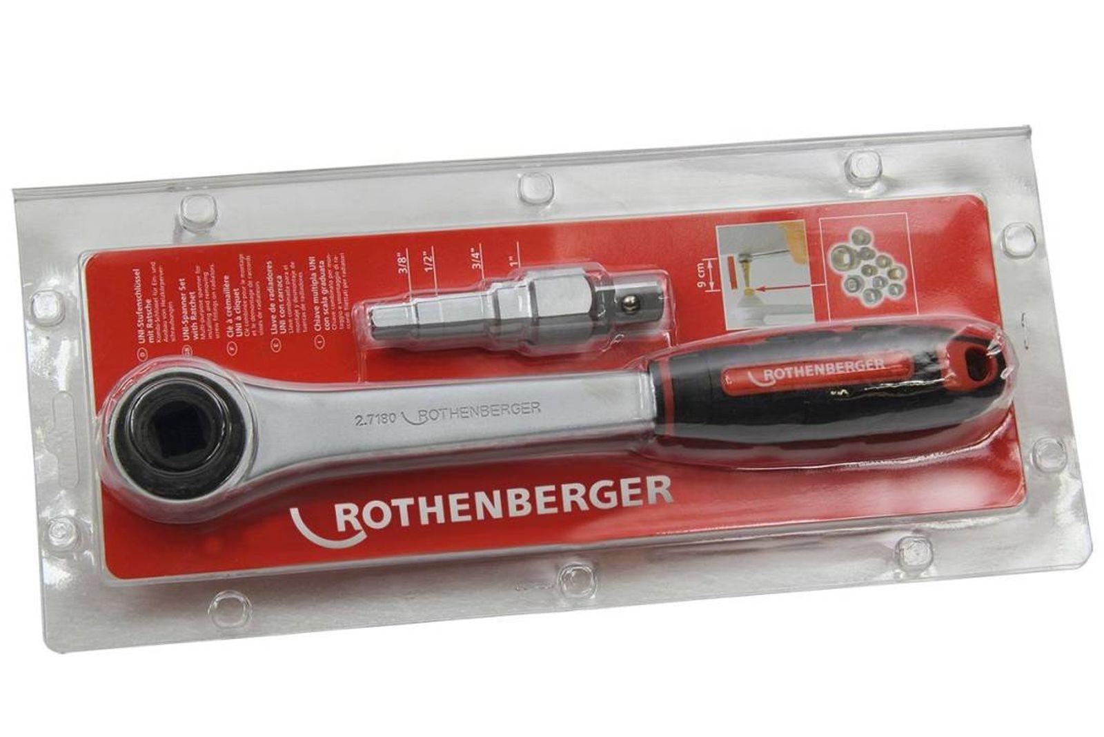 Rothenberger UNI-Stufenschlüsselset / Montageschlüssel mit Ratsche – Bild 3 von 3