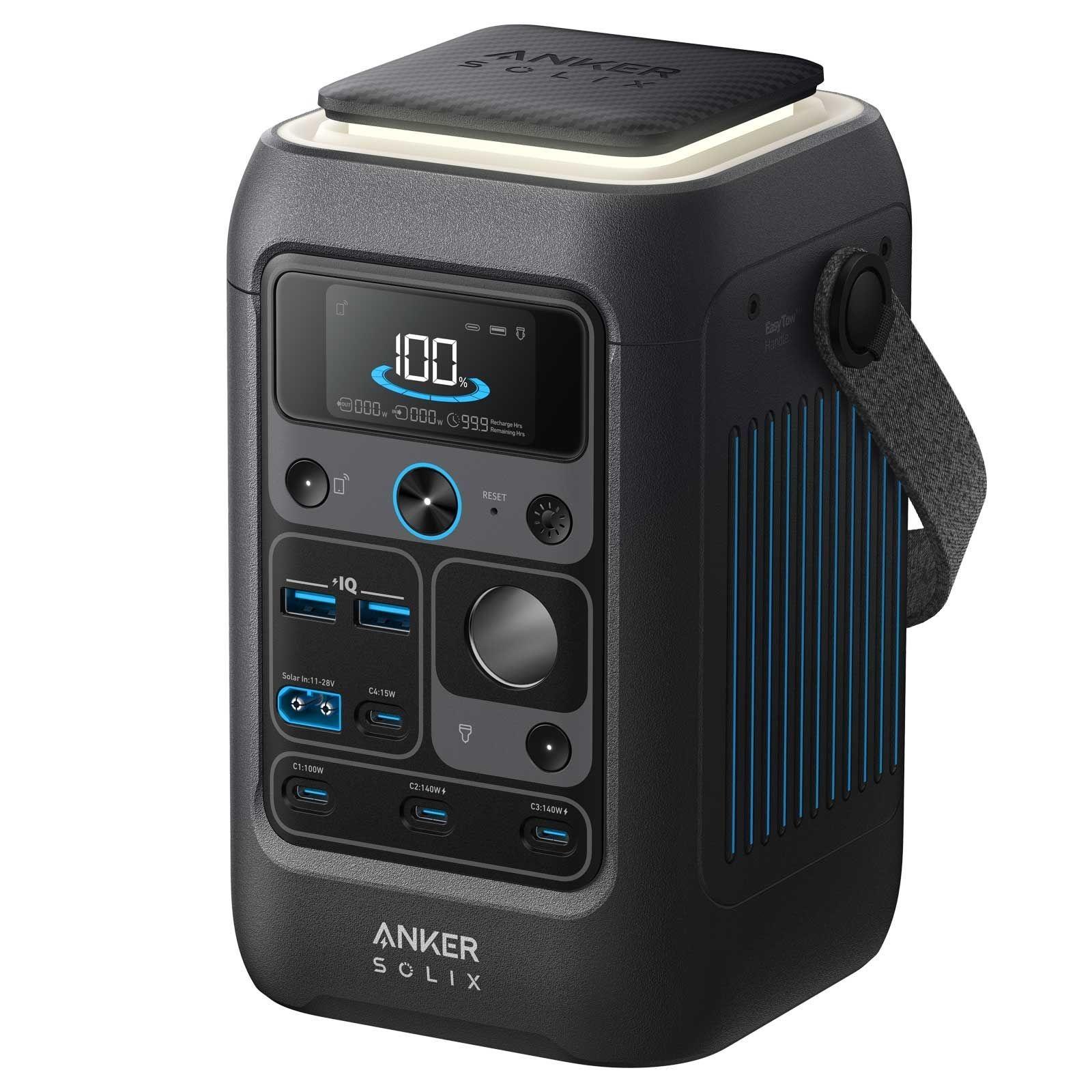 Anker SOLIX C300X DC + PS60 Set – Tragbare Powerstation mit 60W Solarpanel – Bild 5 von 15