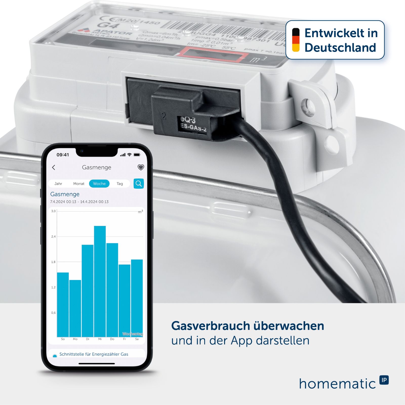 Homematic IP Smart Home Schnittstelle HmIP-ESI-GAS für Gaszähler – Bild 14 von 16