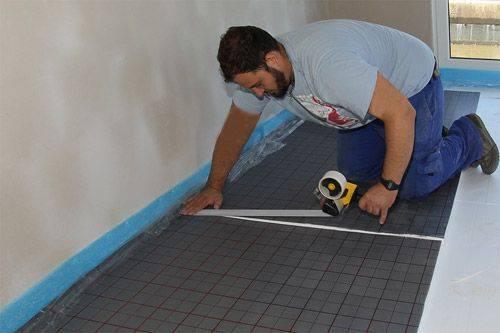 Tackersystem verkleben
