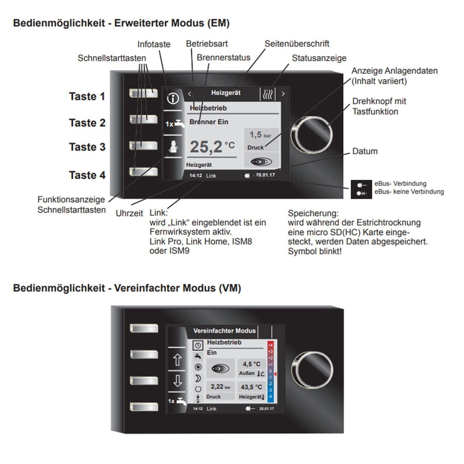 Wolf Gas-Hybridheizung 24 kW mit Gasbrennwert-Heiztherme CGB-2-24, Luft-/Wasser-Wärmepumpe CHA-10/400V, 200 L Pufferspeicher SPU-1, 300 L Warmwasserspeicher SEW-1, Bedienmodul BM-2