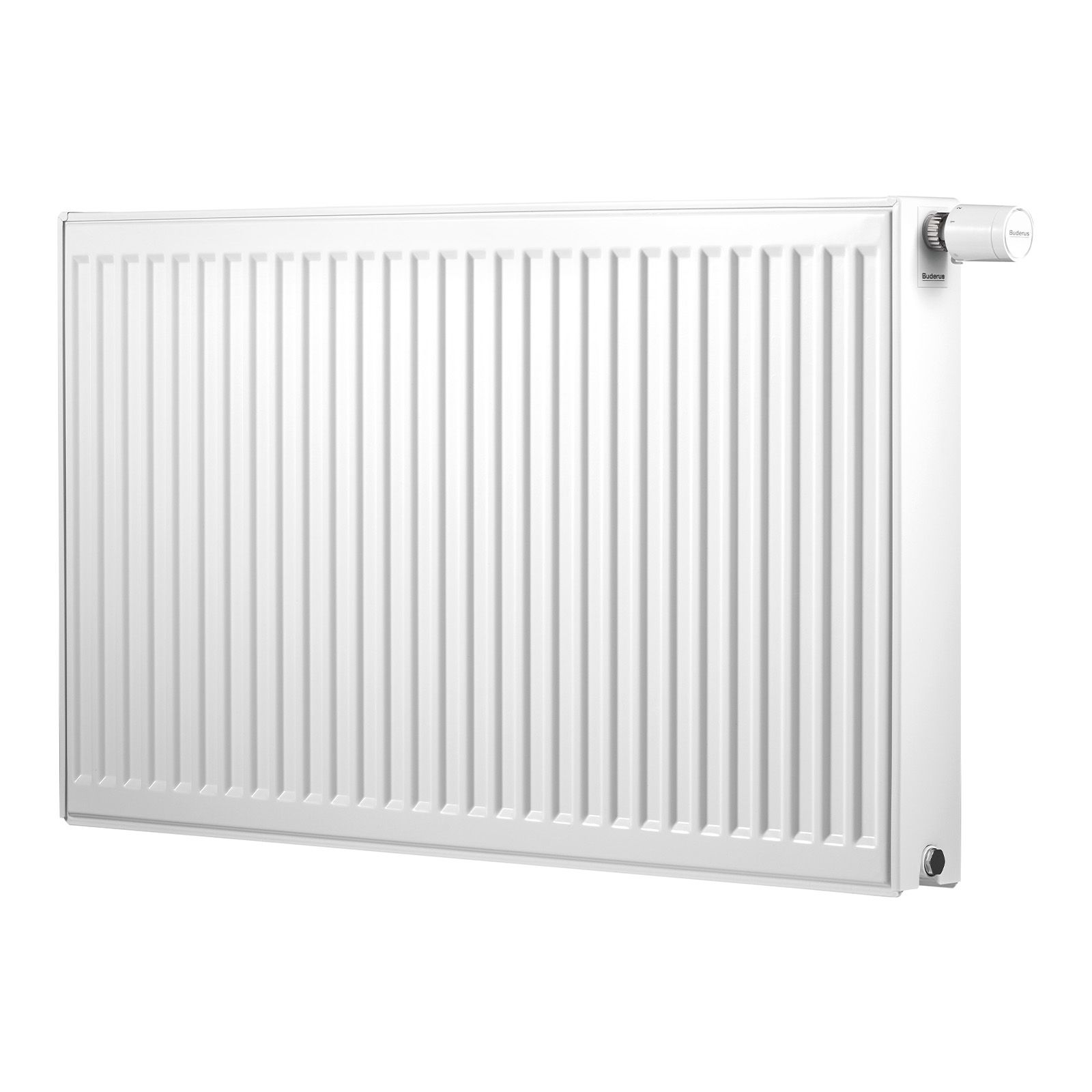 Buderus VCM-Profil.2 Logatrend Flachheizkörper Typ 11, 600 x 400 mm, Ausführung FEX, mit Stopfen, Anschluss links – Bild 2 von 4