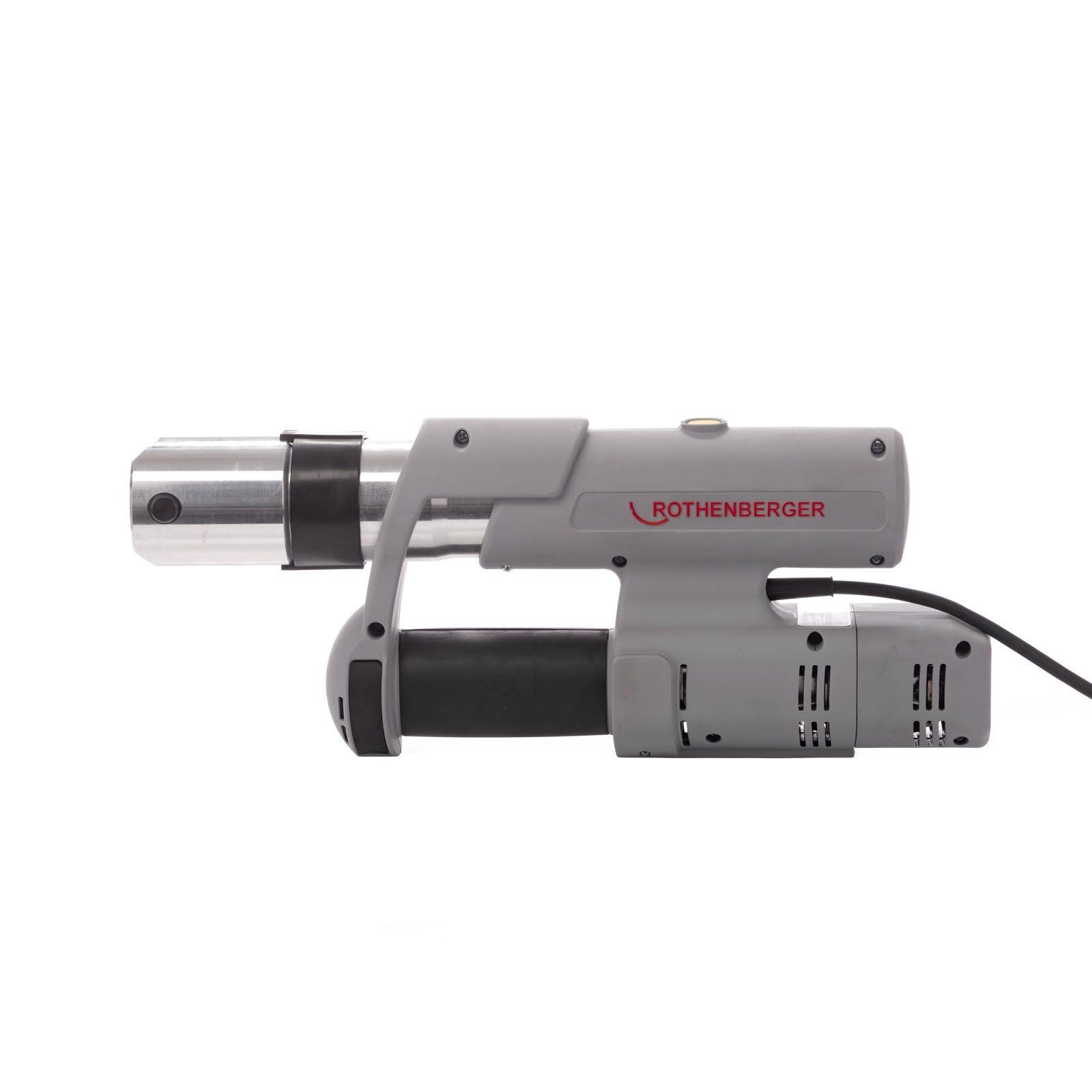Rothenberger elektrohydraulische Fitting - Pressmaschine ROMAX AC ECO mit Pressbacken-Set M 15-22-28 mm