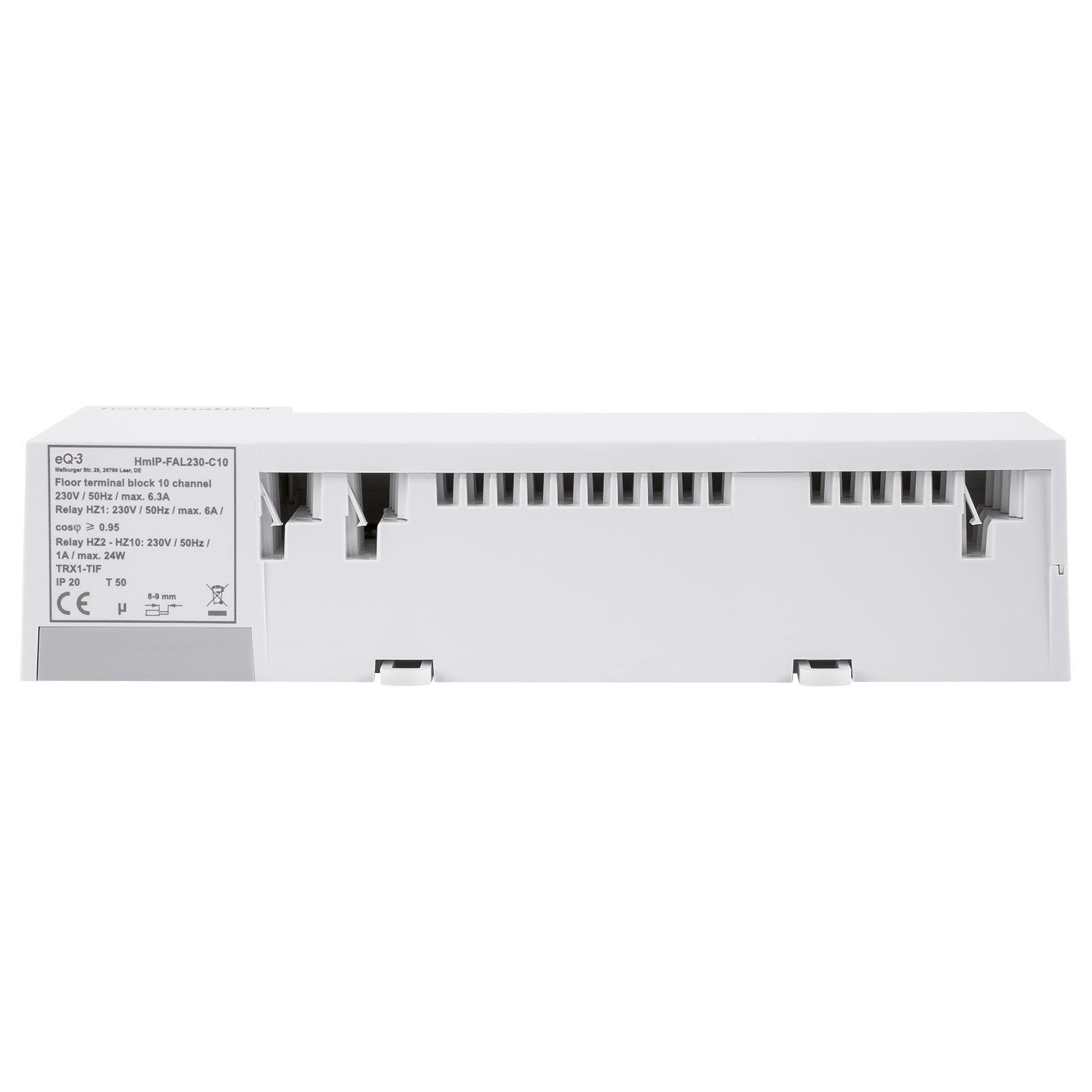Homematic IP Smart Home Fußbodenheizungsaktor HmIP-FAL230-C10 - 10-fach, 230 V