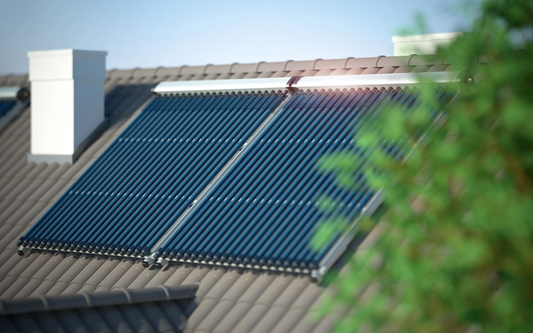 Solarthermie aus dem Dach
