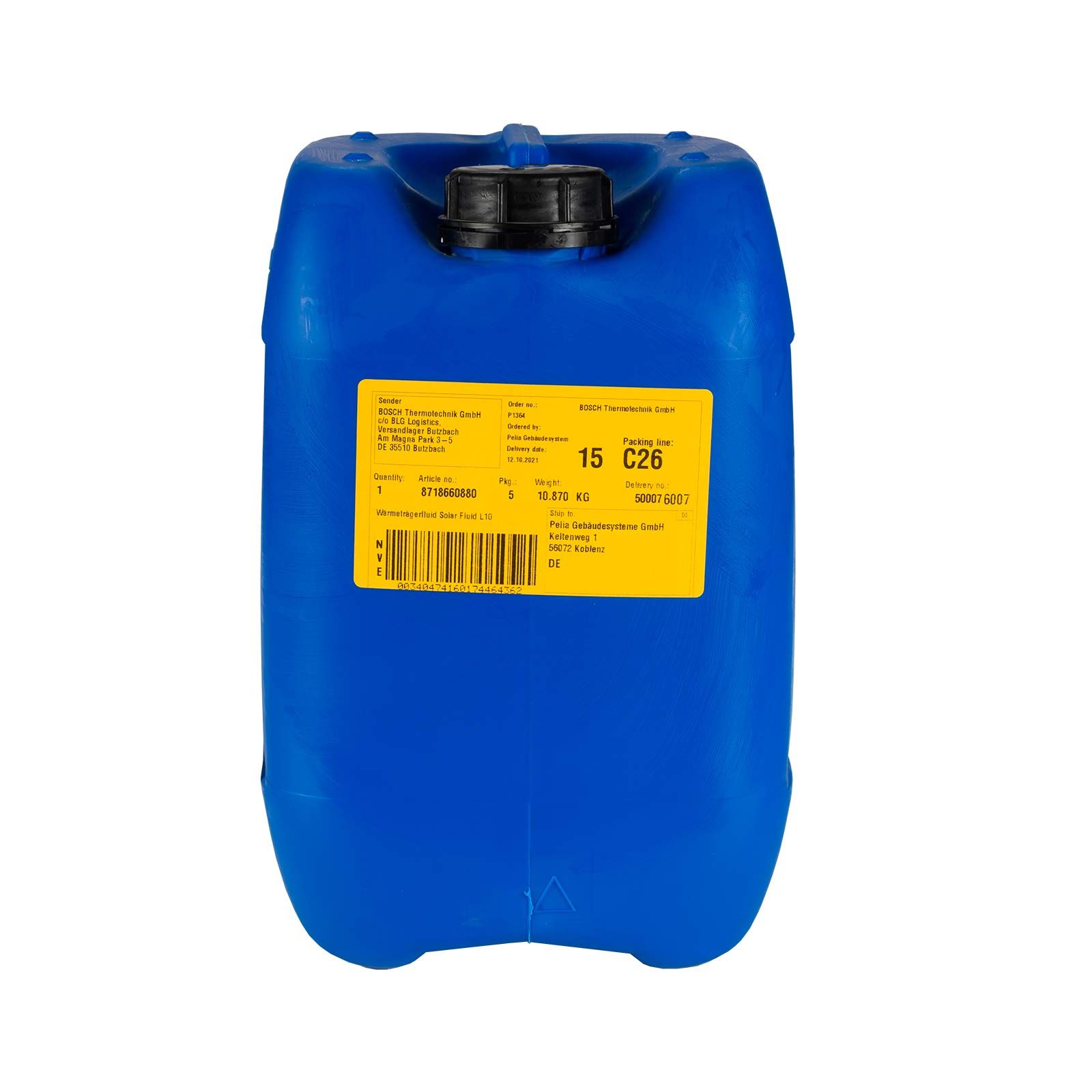 Buderus Solarflüssigkeit 10 Liter Solar Fluid L10 Wärmeträgerfluid – Bild 3 von 3