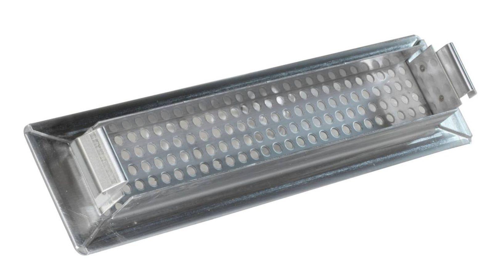 Gitter für Luftanschlusskasten Rundloch Weiß Wand Decke 305 mm x 57 mm – Bild 2 von 2