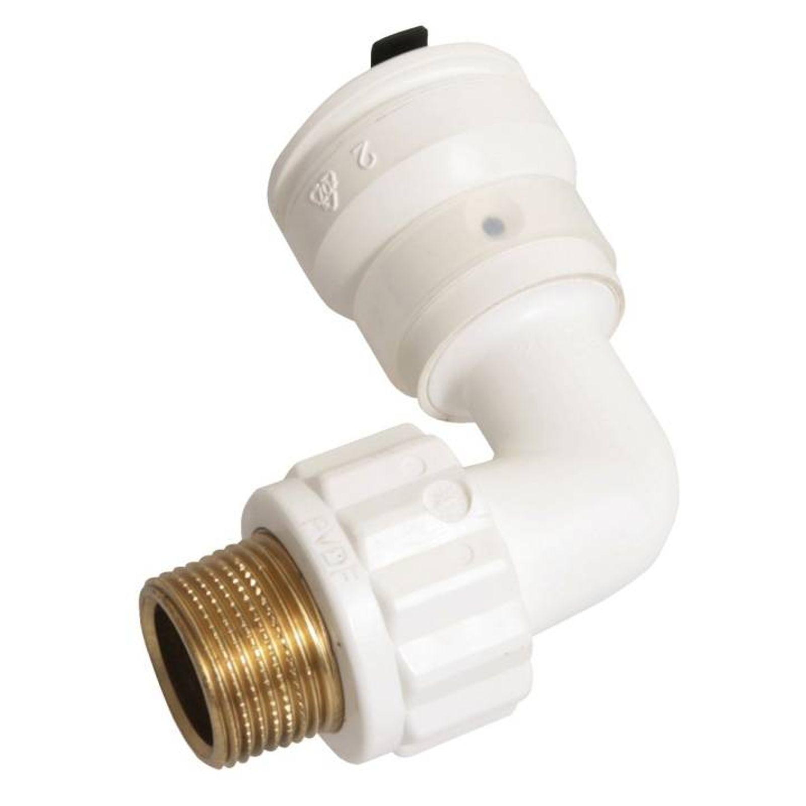 Aluverbund Steckfitting Henco Vision Übergangswinkel Außengewinde 90° 20 x 2 - 1/2" AG 10 Stück – Bild 2 von 3