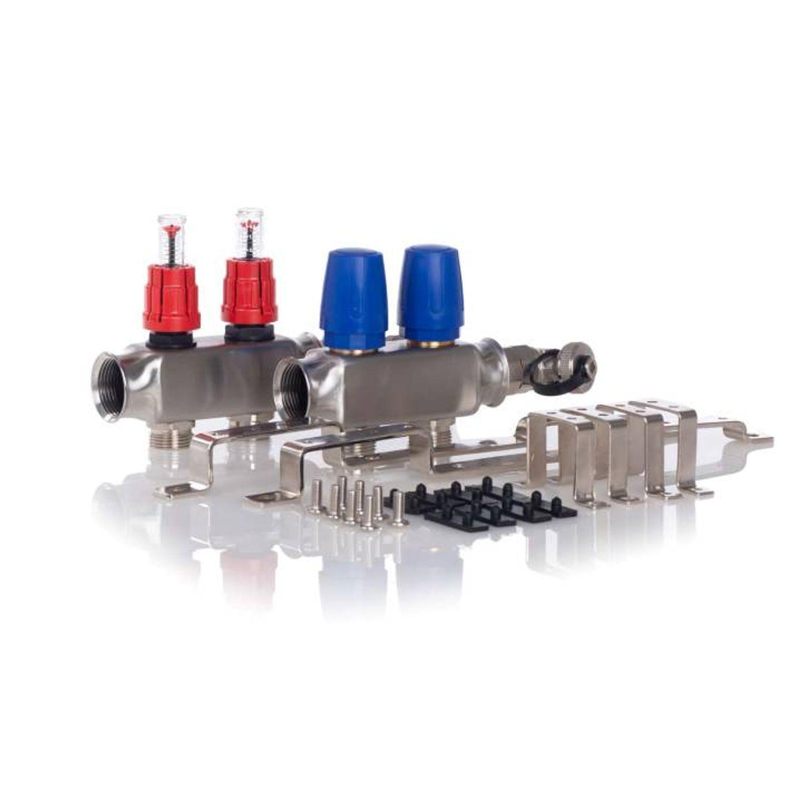 Heizkreisverteiler BASIC für Fußbodenheizung, 2 Heizkreise