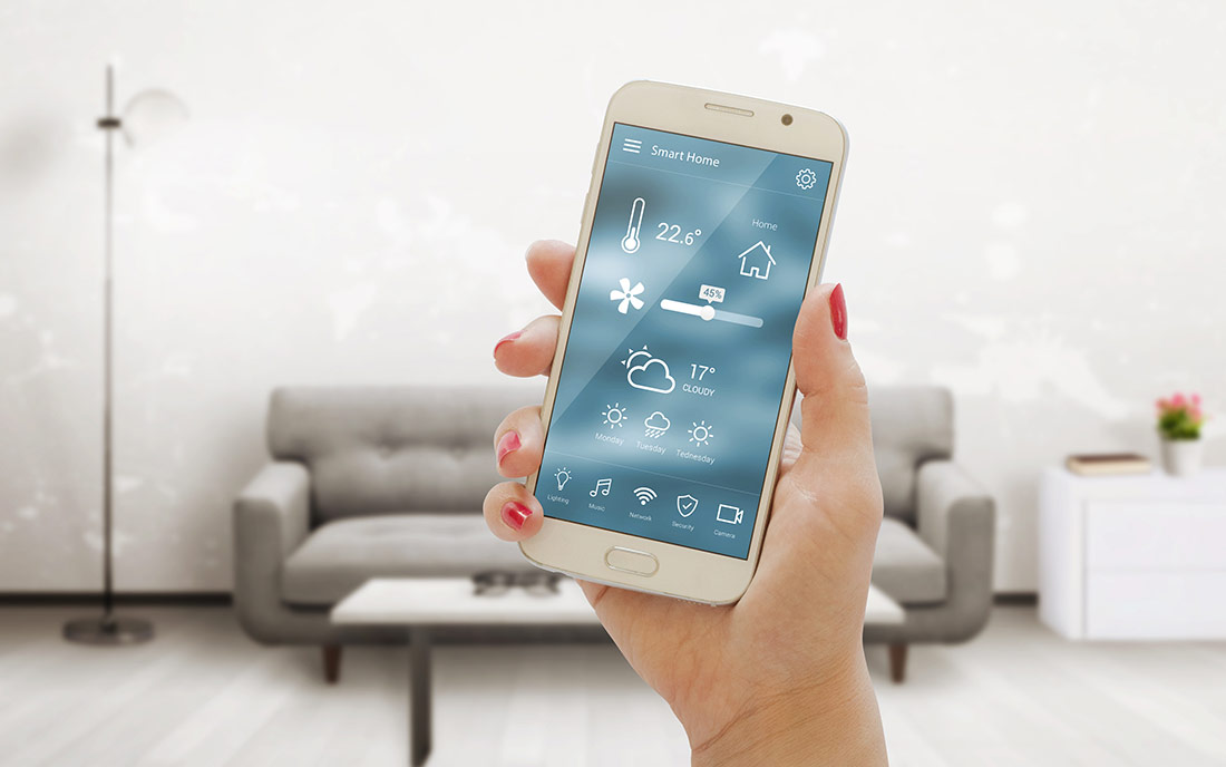 Smart Home Heizung auf dem Handy