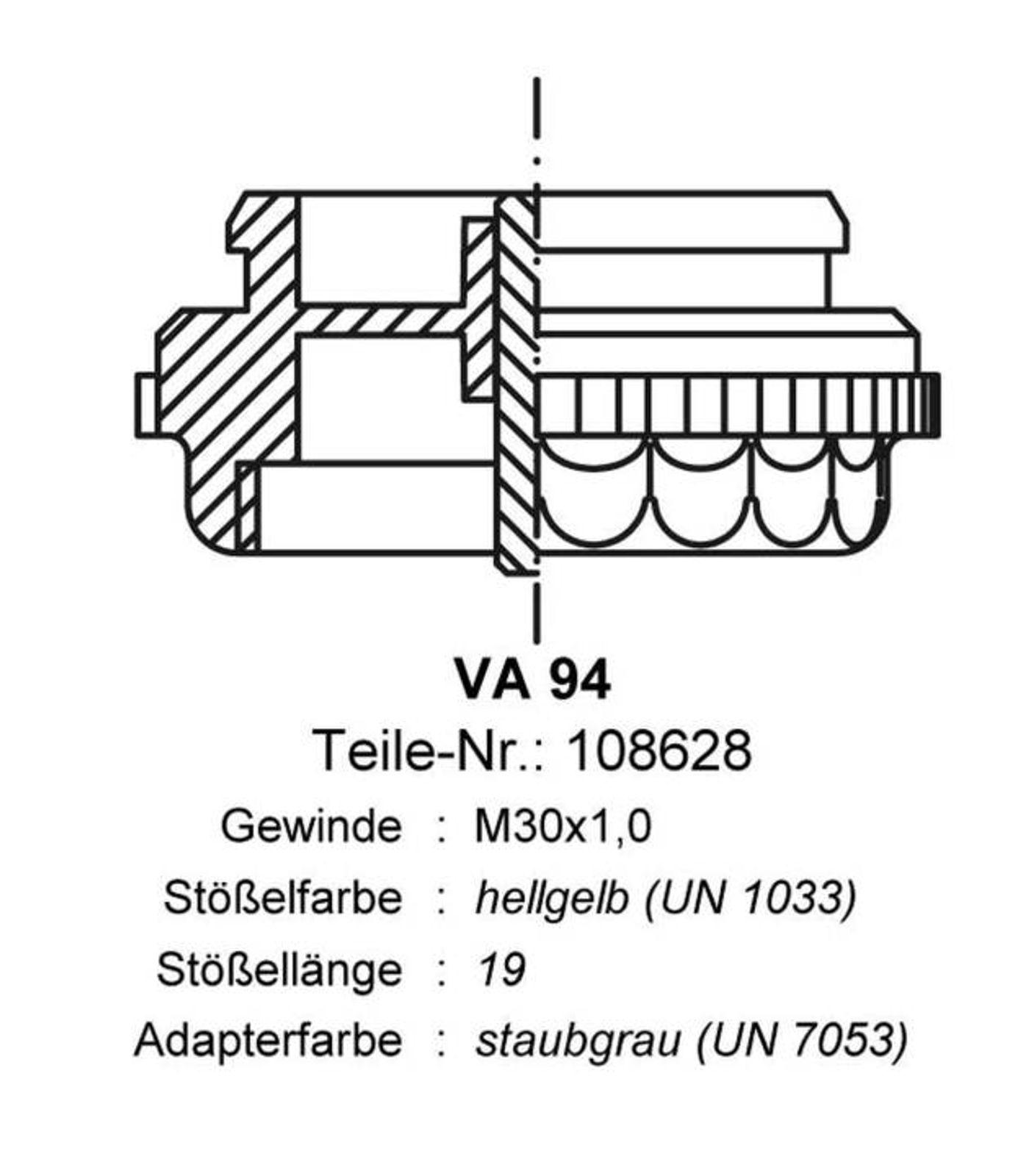 Stellantrieb Fußbodenheizung 24 V AC NC Alpha 5 Ventilanpassung VA94 – Bild 3 von 5