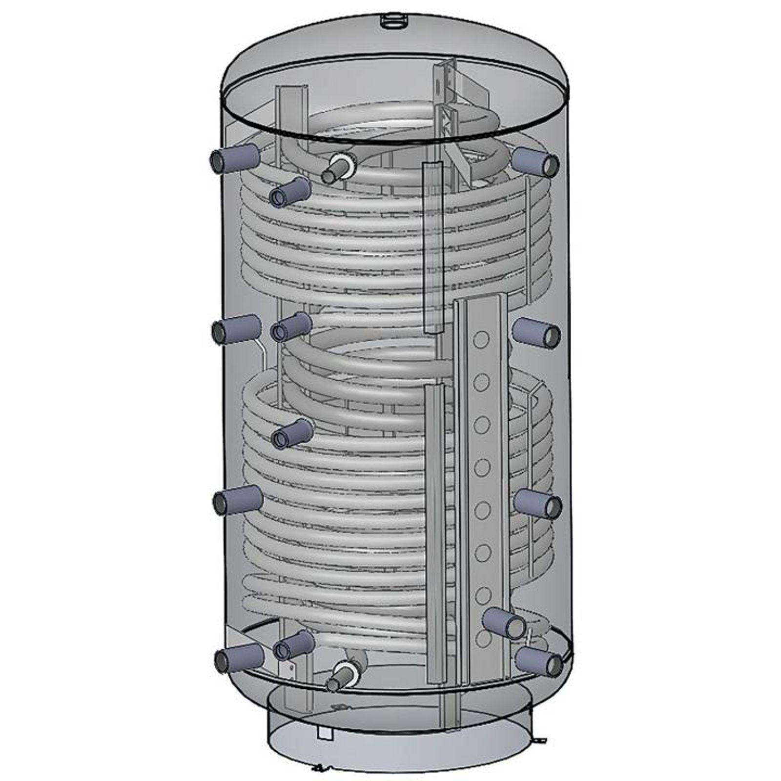 Kombi-Schichtspeicher 800 Liter mit einem Wärmetauscher und 100 mm Isolierung – Bild 3 von 6