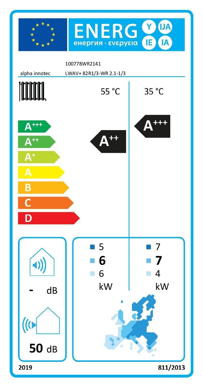 alpha innotec alira V-line - LWAV+ 82R1/3-WR 2.1-1/3 - Luft/Wasser-Wärmepumpe invertergeführt zur Außenaufstellung