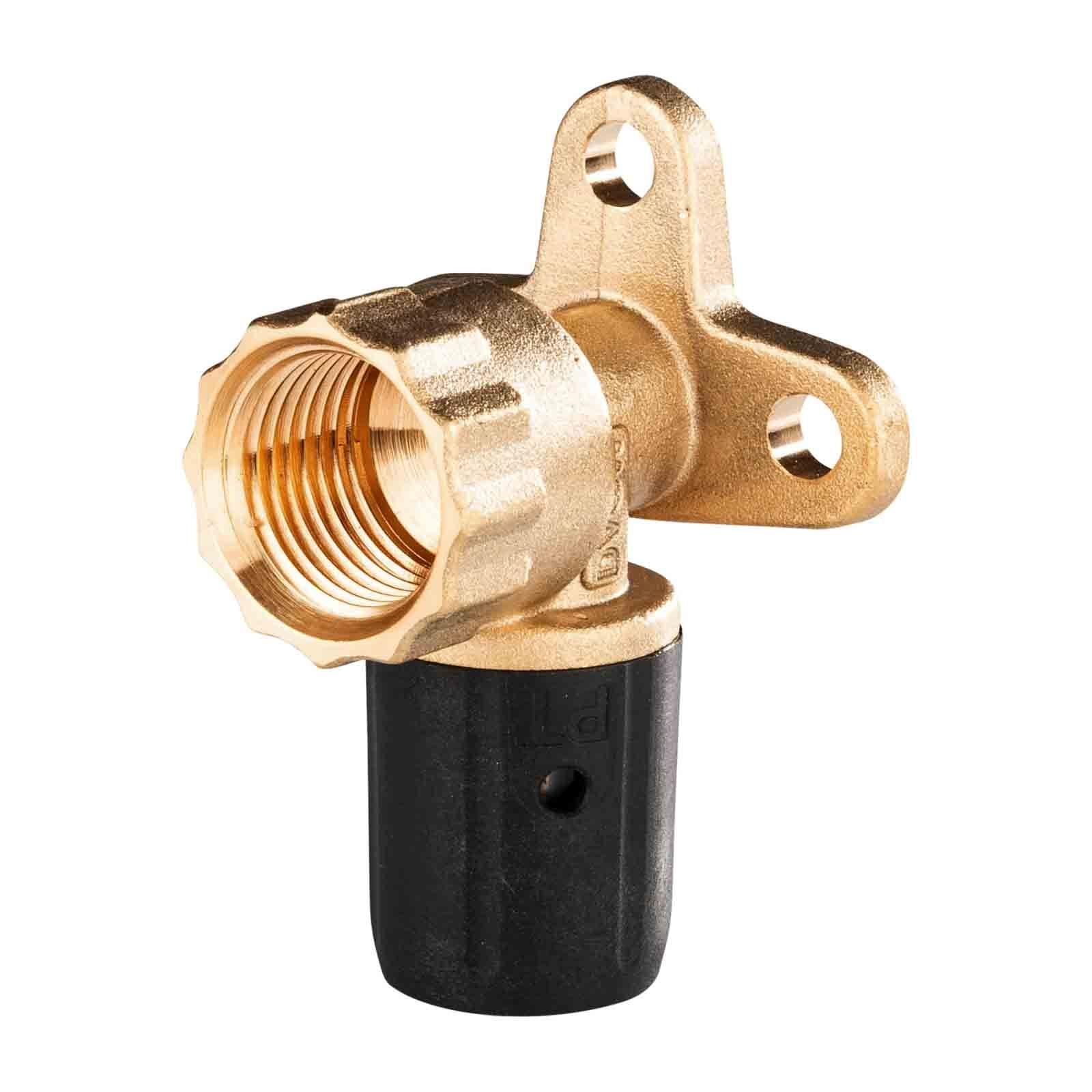 Selfio-Steck Aluverbund Steckfitting Wandwinkel 16 x 2 mm - 1/2" - 39 mm DVGW