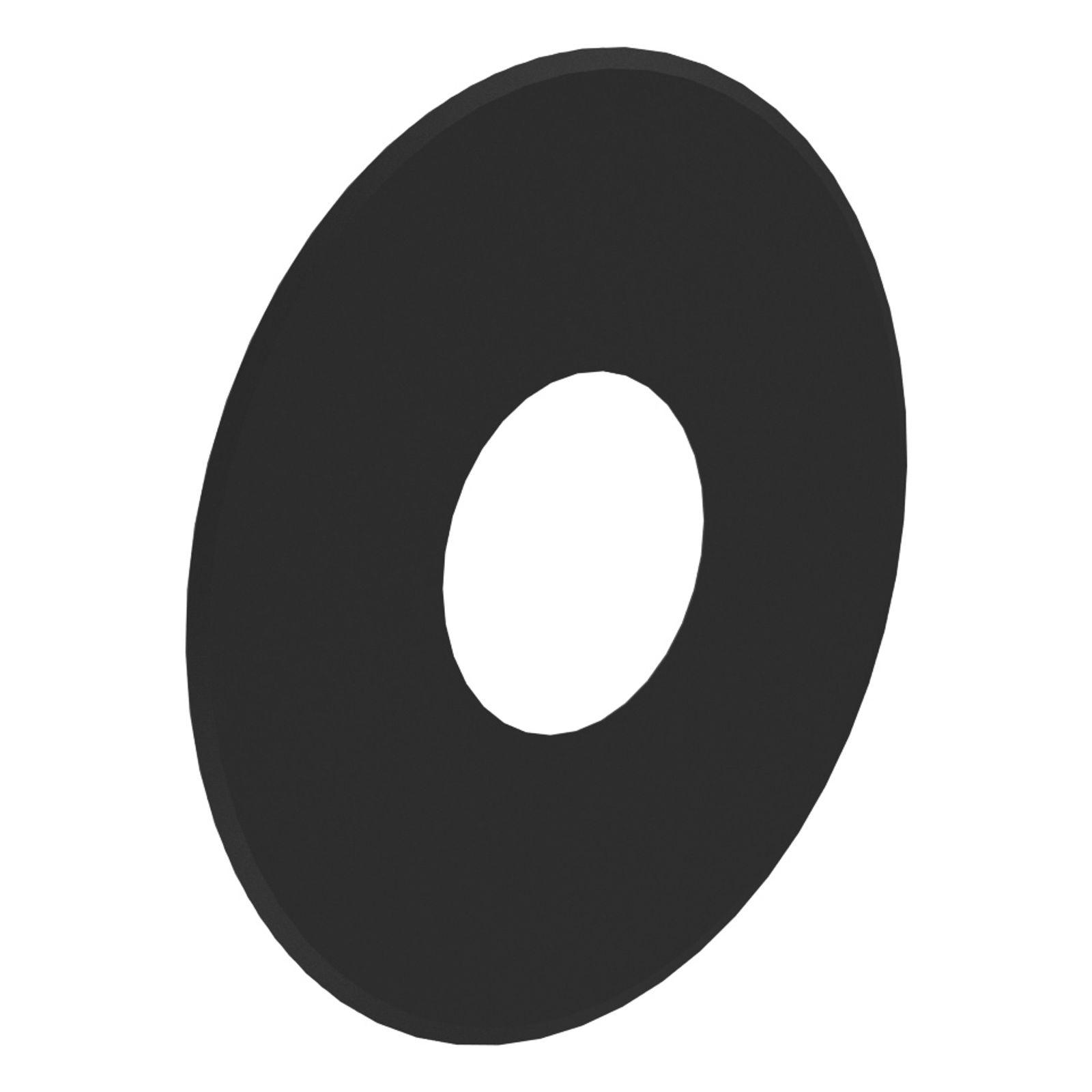Jeremias PELLET-LINE Wandrosette 80 mm (geschlossen) Edelstahl schwarz Ø 100 mm