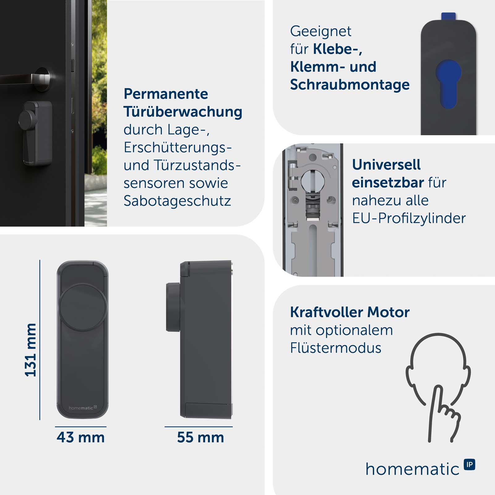 Homematic IP Türschlossantrieb – pro HmIP-DLP-A anthrazit – Bild 11 von 13