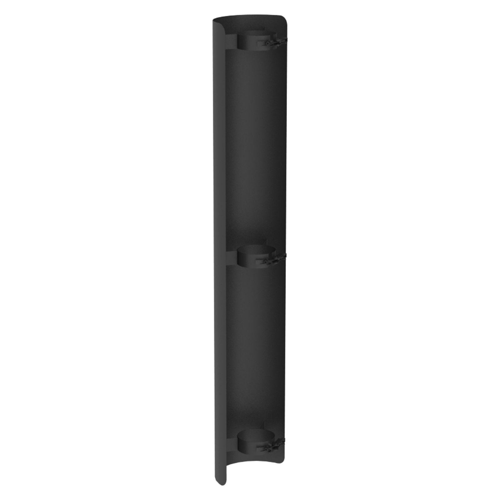 Jeremias PELLET-LINE Strahlungsschutz l=1000 mm Edelstahl schwarz Ø 80 mm