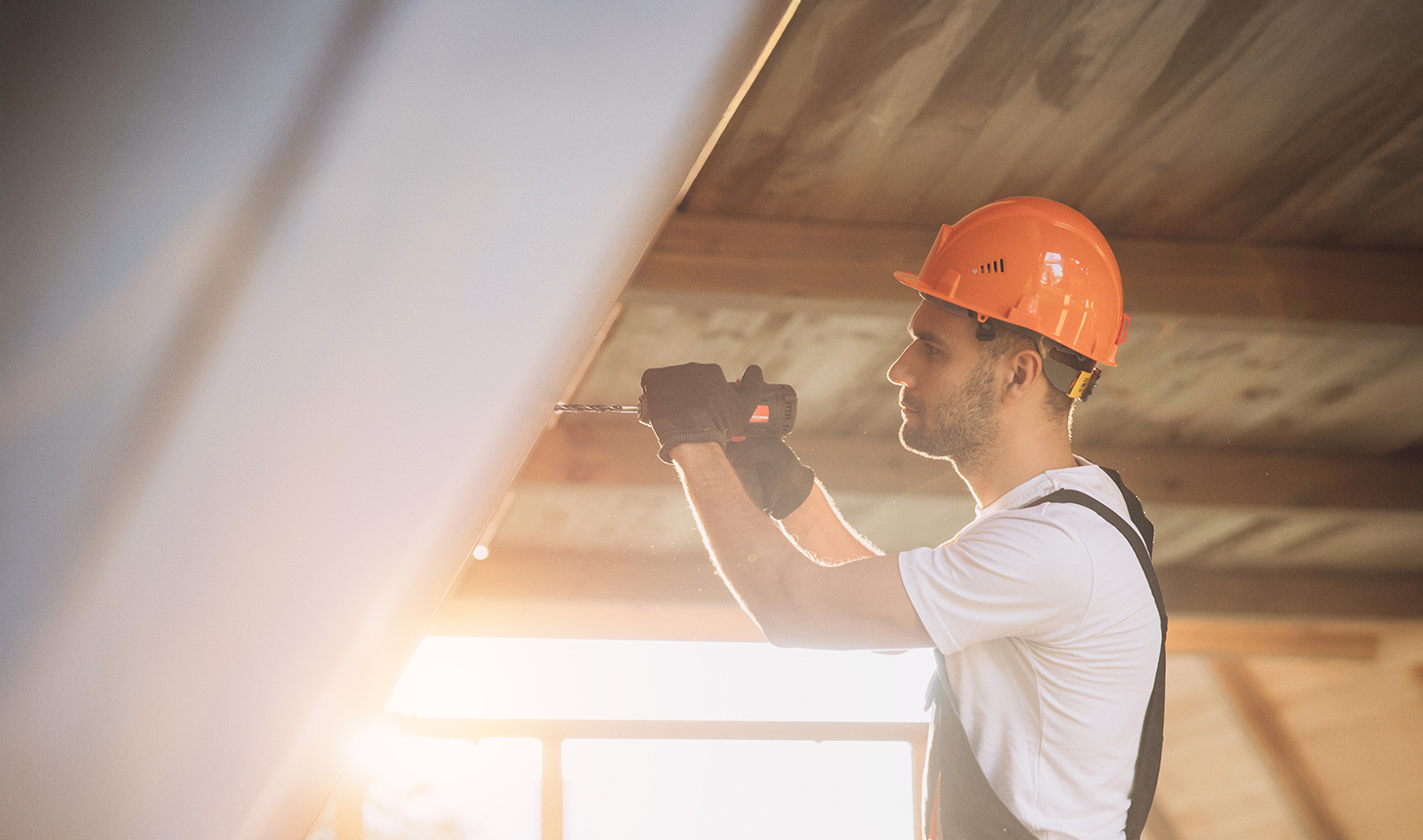 Handwerker bei der Arbeit