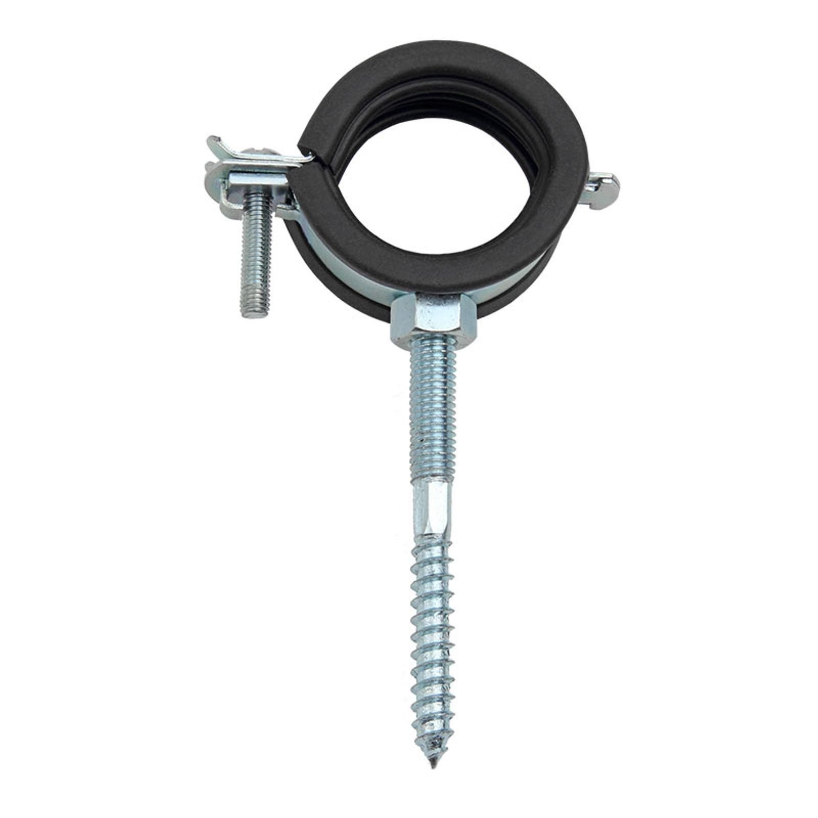 Rohrschelle 12 - 14 mm 1/4 Zoll mit Stockschraube M8 x 50 TX 25 10 Stück – Bild 2 von 3