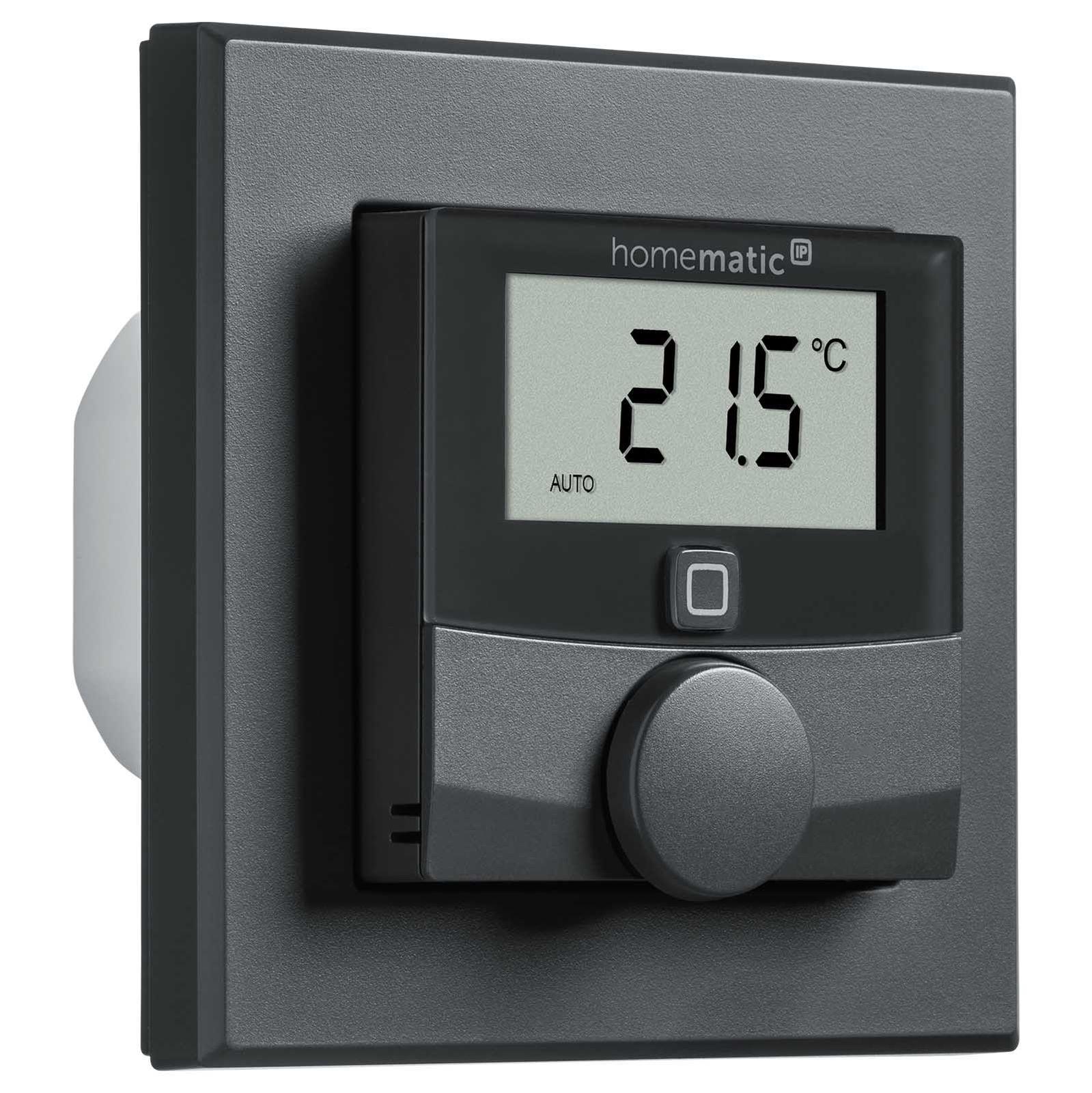 Homematic IP Smart Home Wandthermostat HmIP-BWTH-A mit Schaltausgang für Markenschalter, 230 V anthrazit – Bild 2 von 6