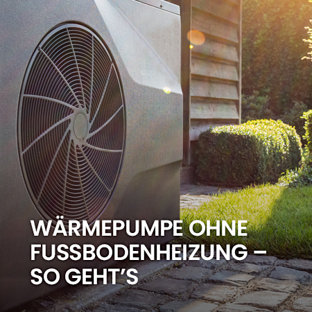 Wärmepumpe im Garten
