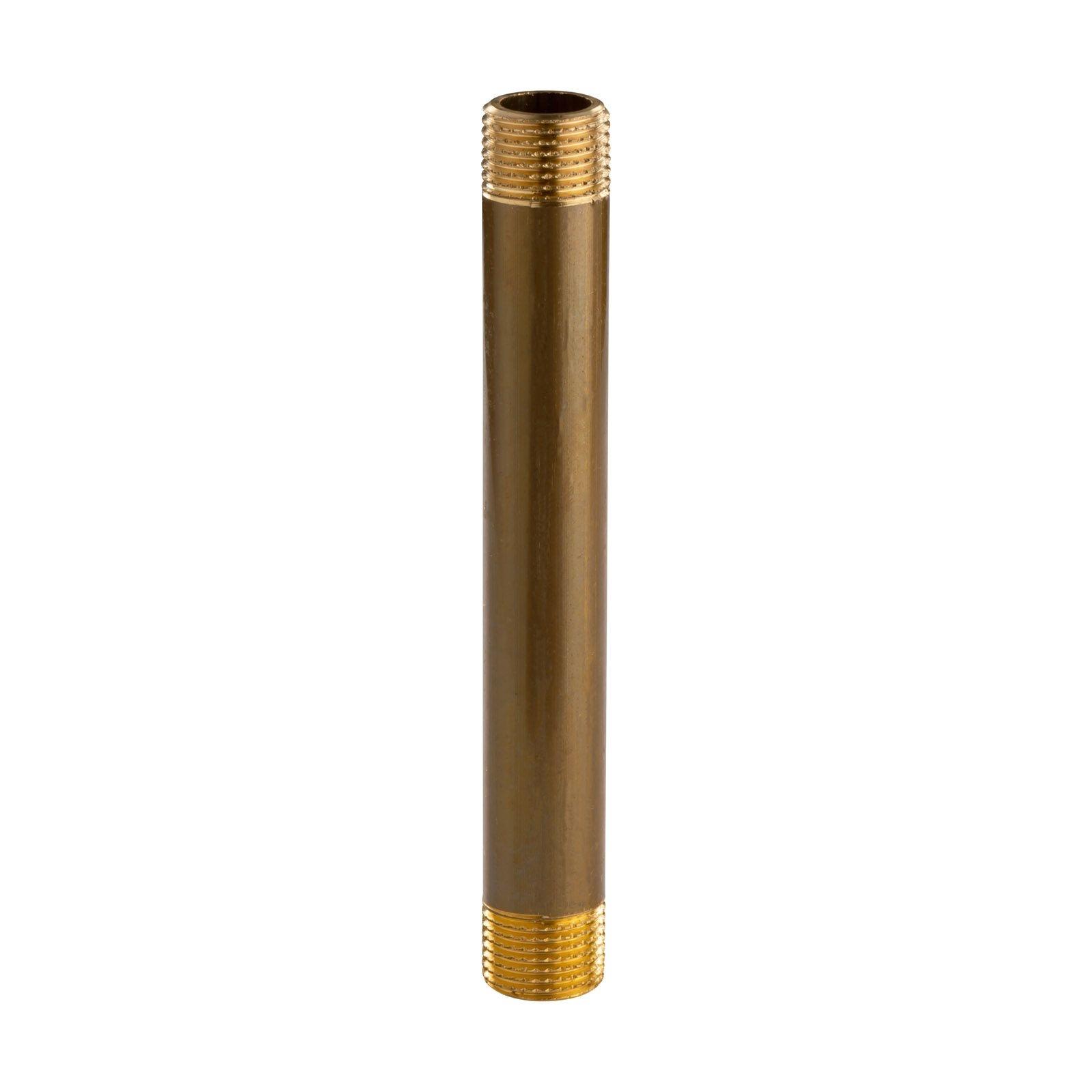 Messing Gewinde-Fitting Distanz Doppelnippel 1/2"-1/2" L= 150 mm, schwere Ausführung – Bild 3 von 3