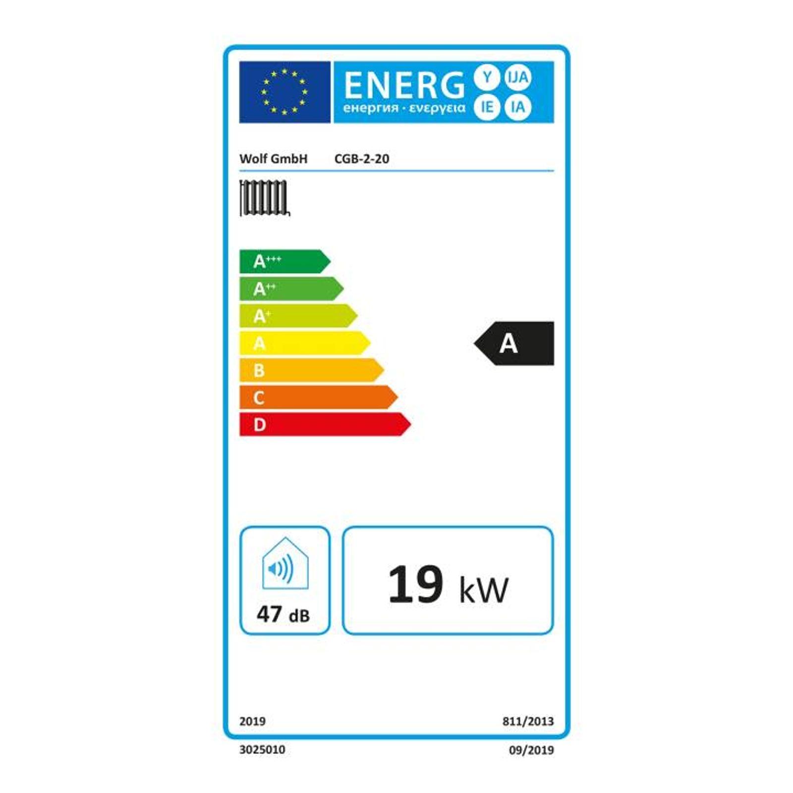 Wolf Gas-Brennwerttherme CGB-2-20 ComfortLine 20 kW, inkl. Regelung BM-2 und Zubehör