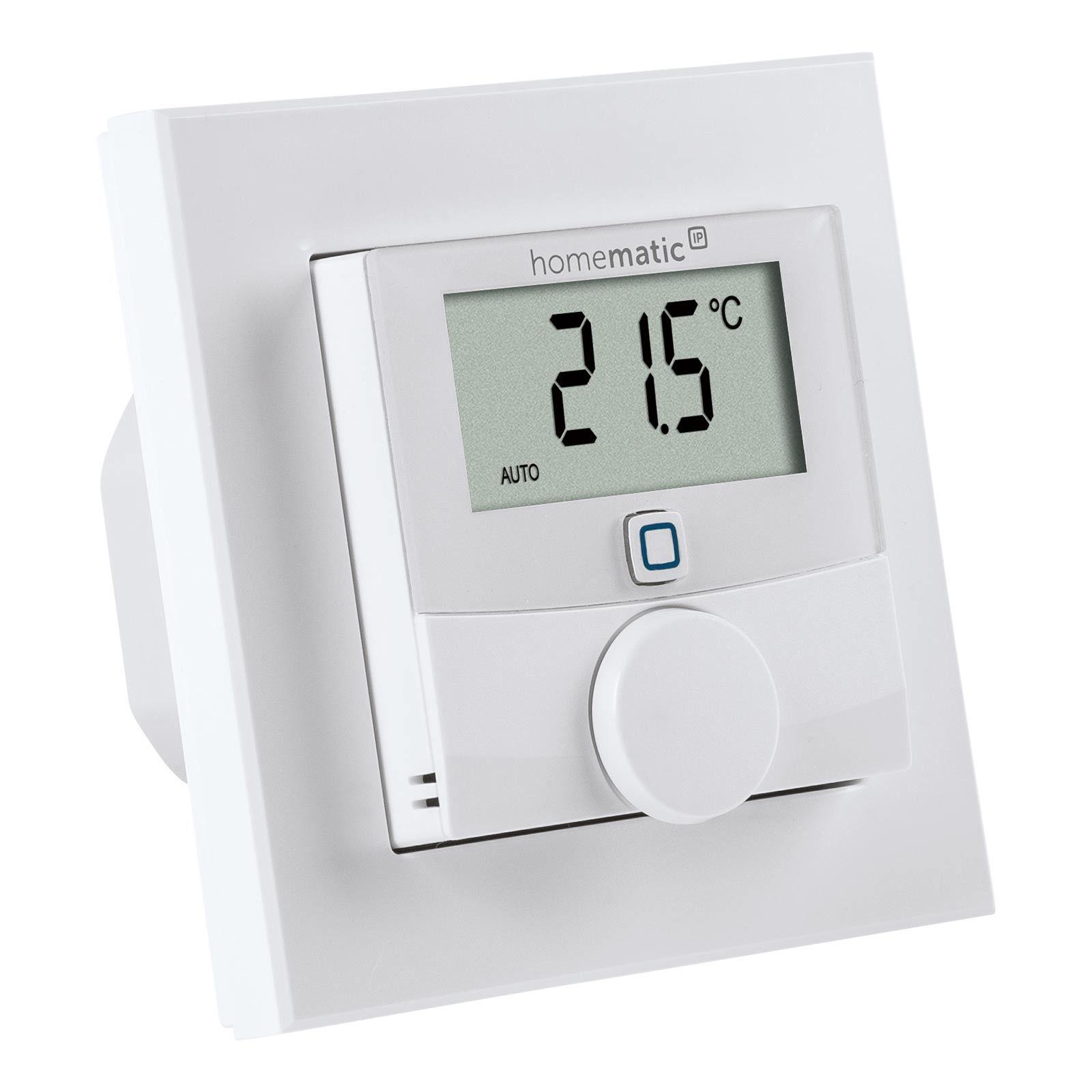 Homematic IP Smart Home Wandthermostat mit Schaltausgang HmIP-BWTH24 - für Markenschalter, 24 V