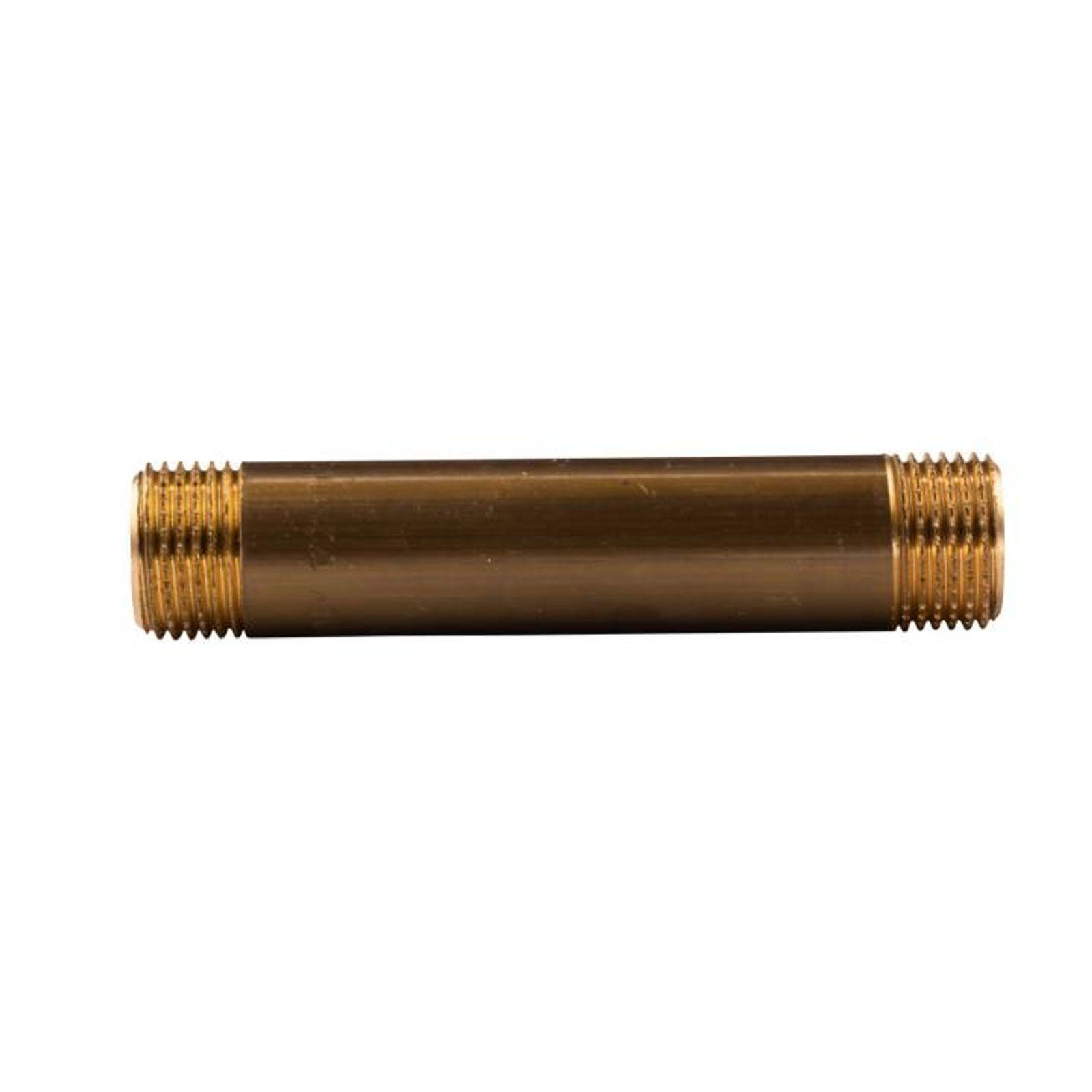 Messing Gewinde-Fitting Distanz Doppelnippel 1/2"-1/2" L= 100 mm, schwere Ausführung – Bild 2 von 2