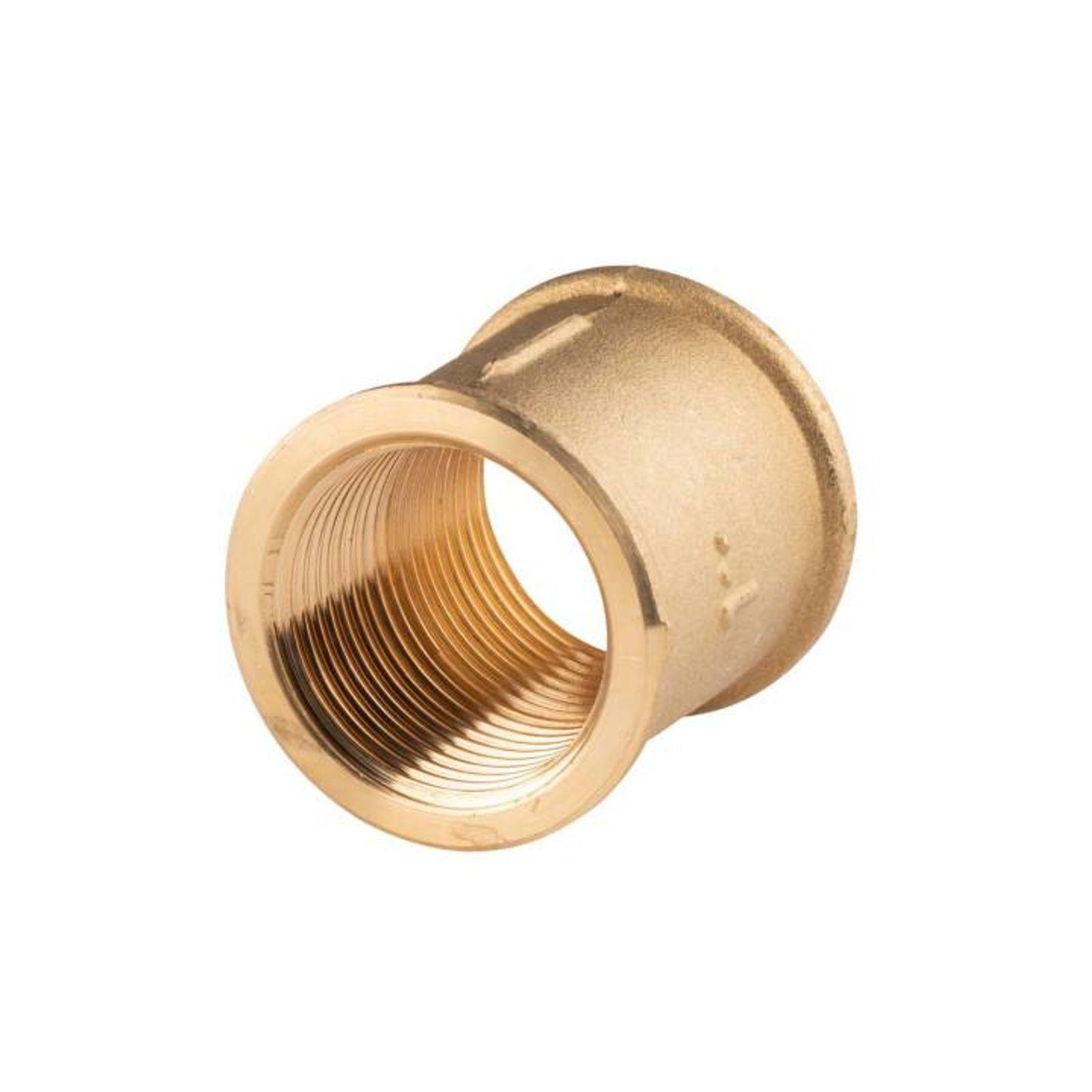 Messing Gewinde-Fitting Muffe 1"IG - 1"IG (DN 25) - schwere Ausführung – Bild 2 von 2