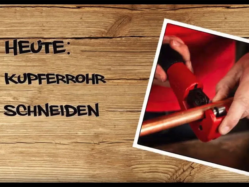 #02: Kupferrohr ablängen: Kupferrohr schneiden & sägen
