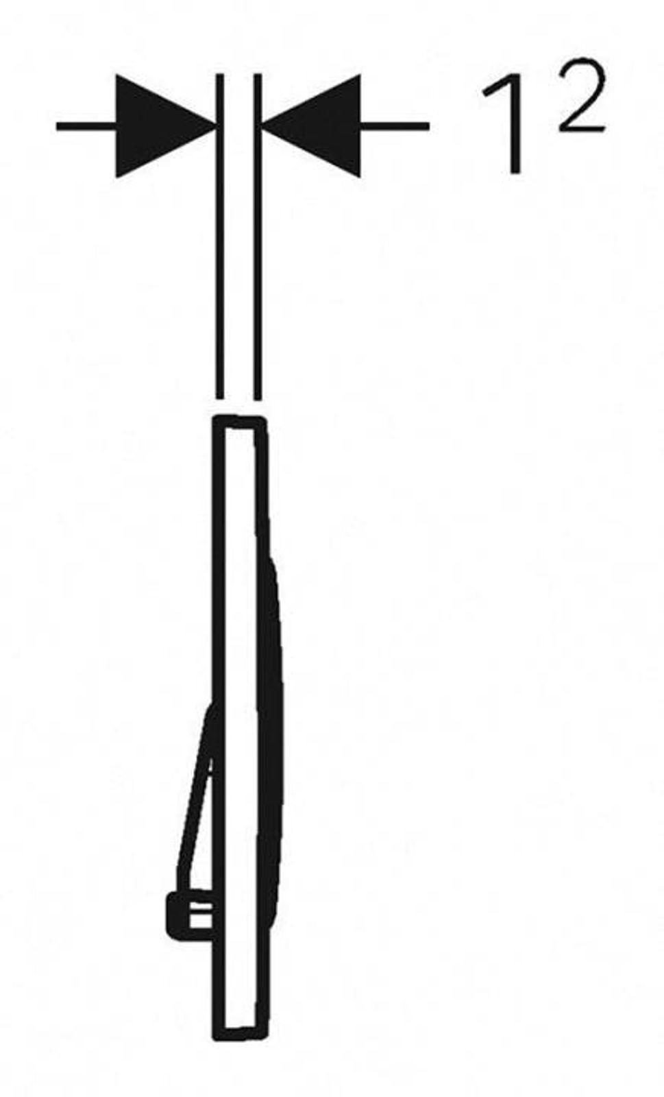 GEBERIT Betätigungsplatte SIGMA20 für 2-Mengen-Spülung, weiss / glanzchrom – Bild 4 von 4