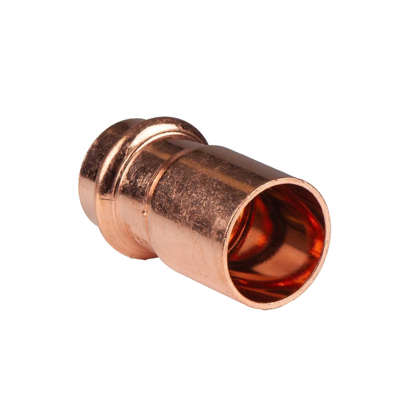 Kupfer Pressfitting Reduzierstück 28 x 22 mm V+M-Kontur DVGW – Bild 3 von 3