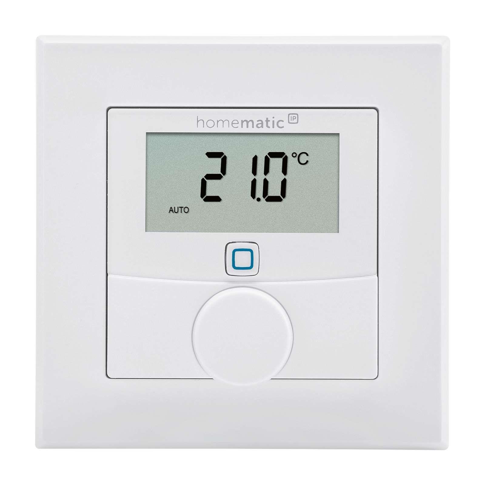 Homematic IP Smart Home Wandthermostat mit Schaltausgang HmIP-BWTH - für Markenschalter, 230 V