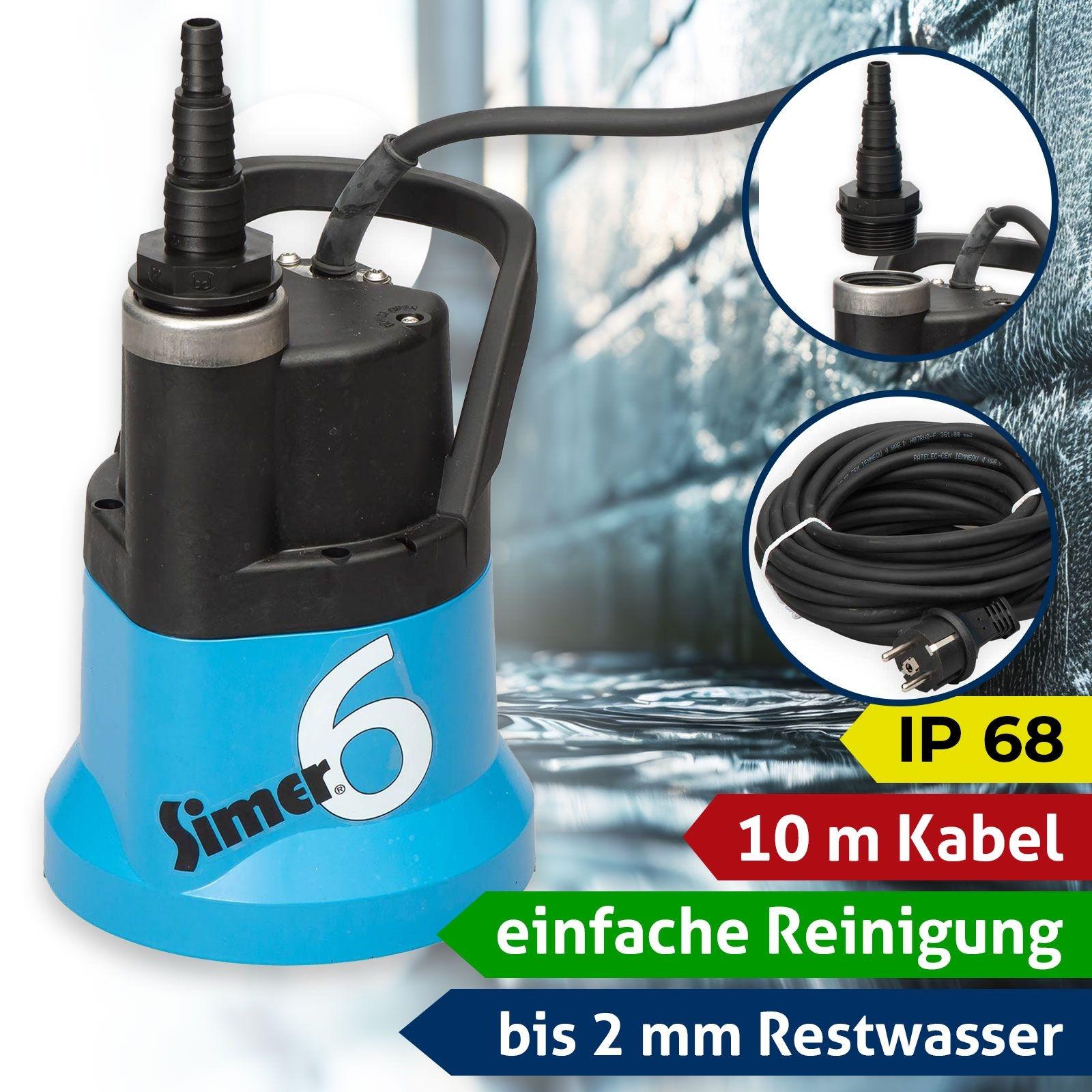 Jung Pumpen Tauchpumpe Simer 6