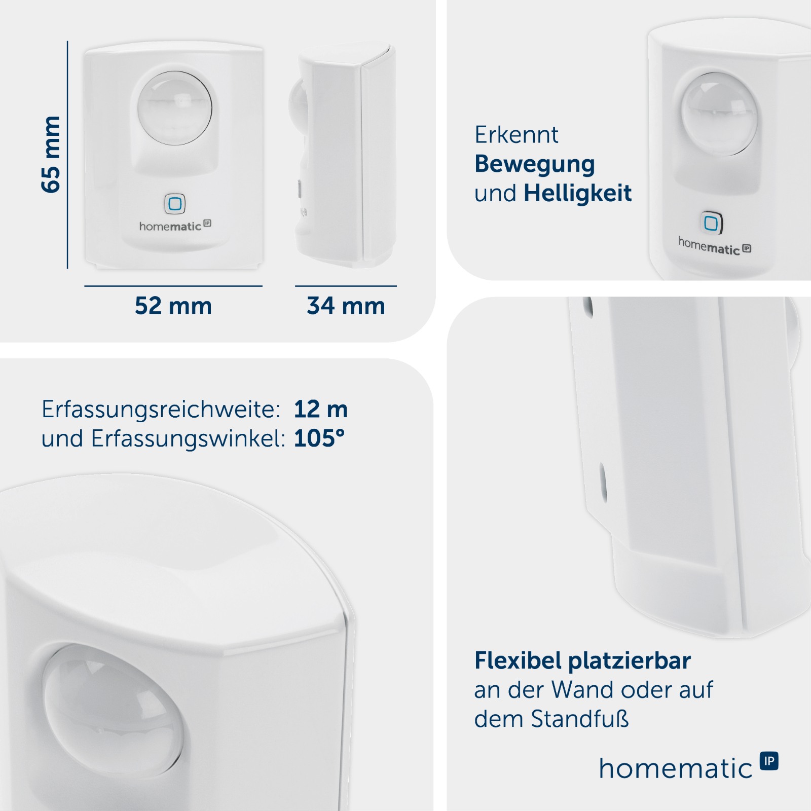 Homematic IP Smart Home Bewegungsmelder mit Dämmerungssensor - innen HmIP-SMI – Bild 15 von 17
