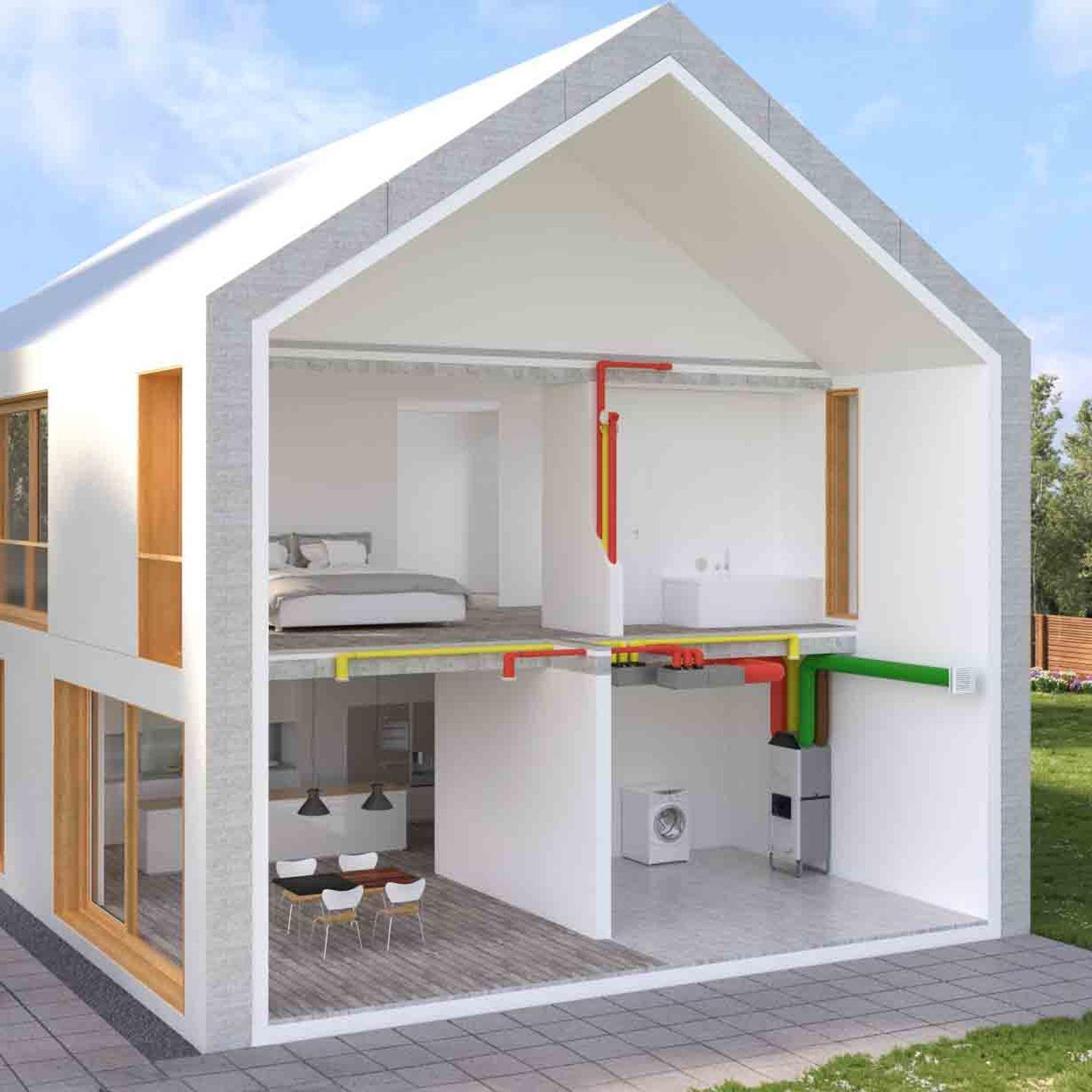 Zehnder ComfoClime Cool Komfort-Paket 24 mit Lüftungsgerät ComfoAir Q350 TR Enthalpie