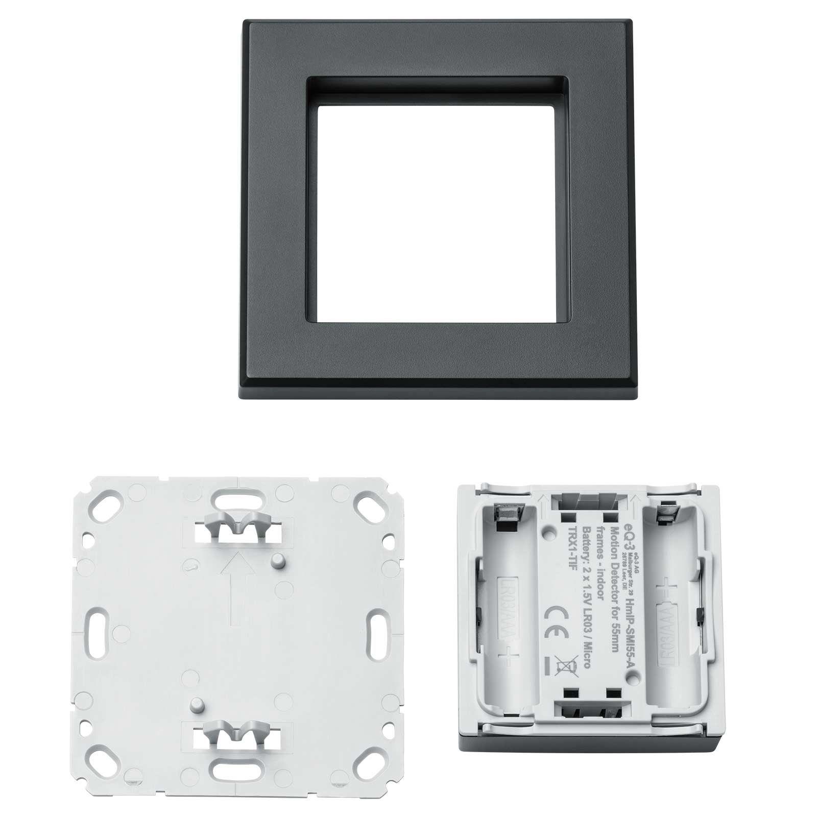 Homematic IP Smart Home Bewegungsmelder für 55er Rahmen innen HmIP-SMI55-A anthrazit – Bild 7 von 9