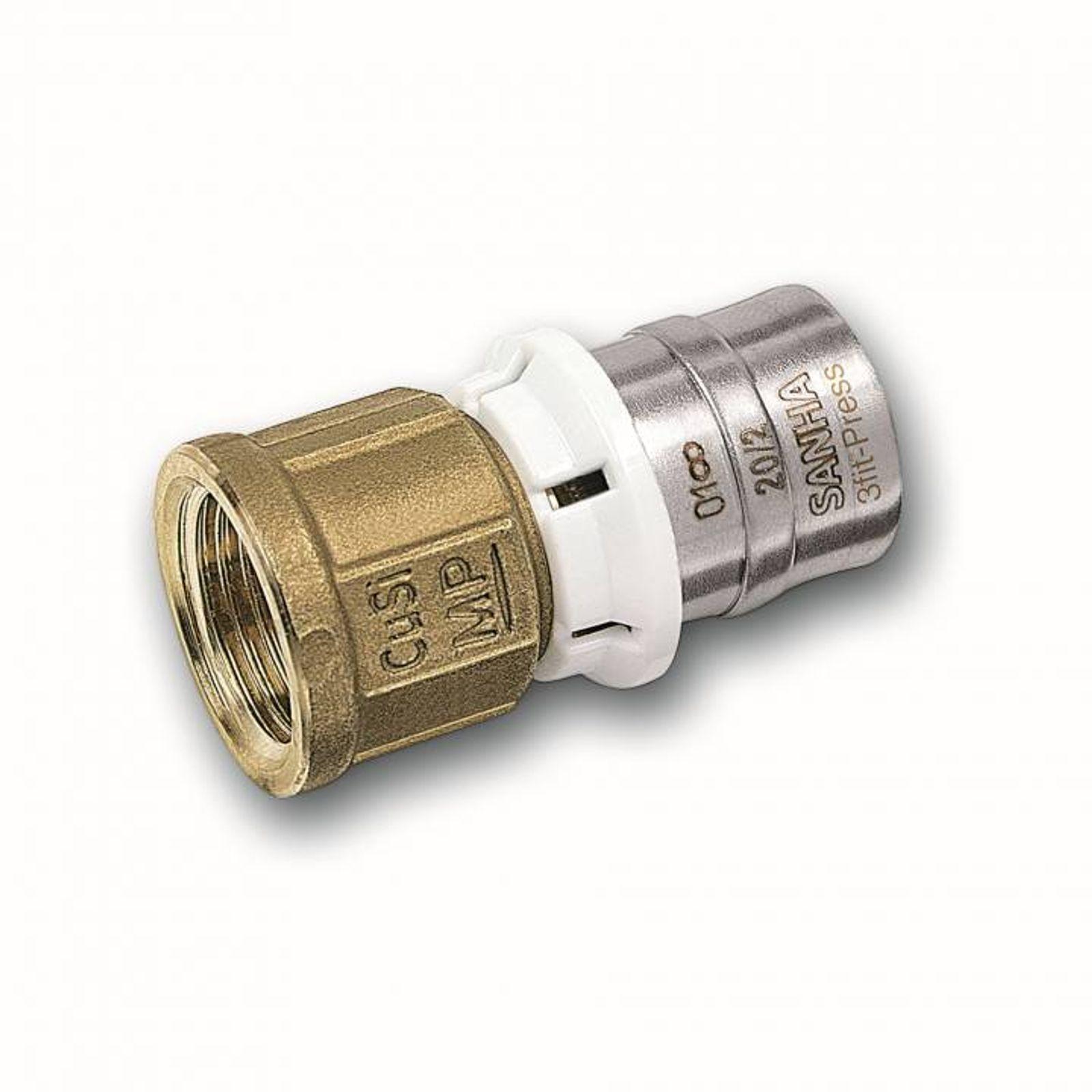 Aluverbund Pressfitting SANHA bleifrei Übergang Innengewinde 20 x 2 - 3/4" Multikontur DVGW