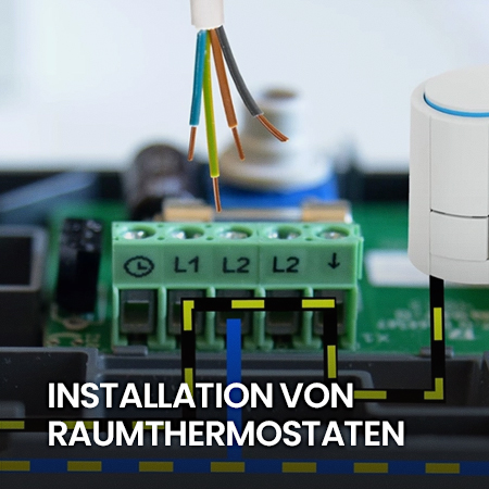 Installation von Raumthermostaten