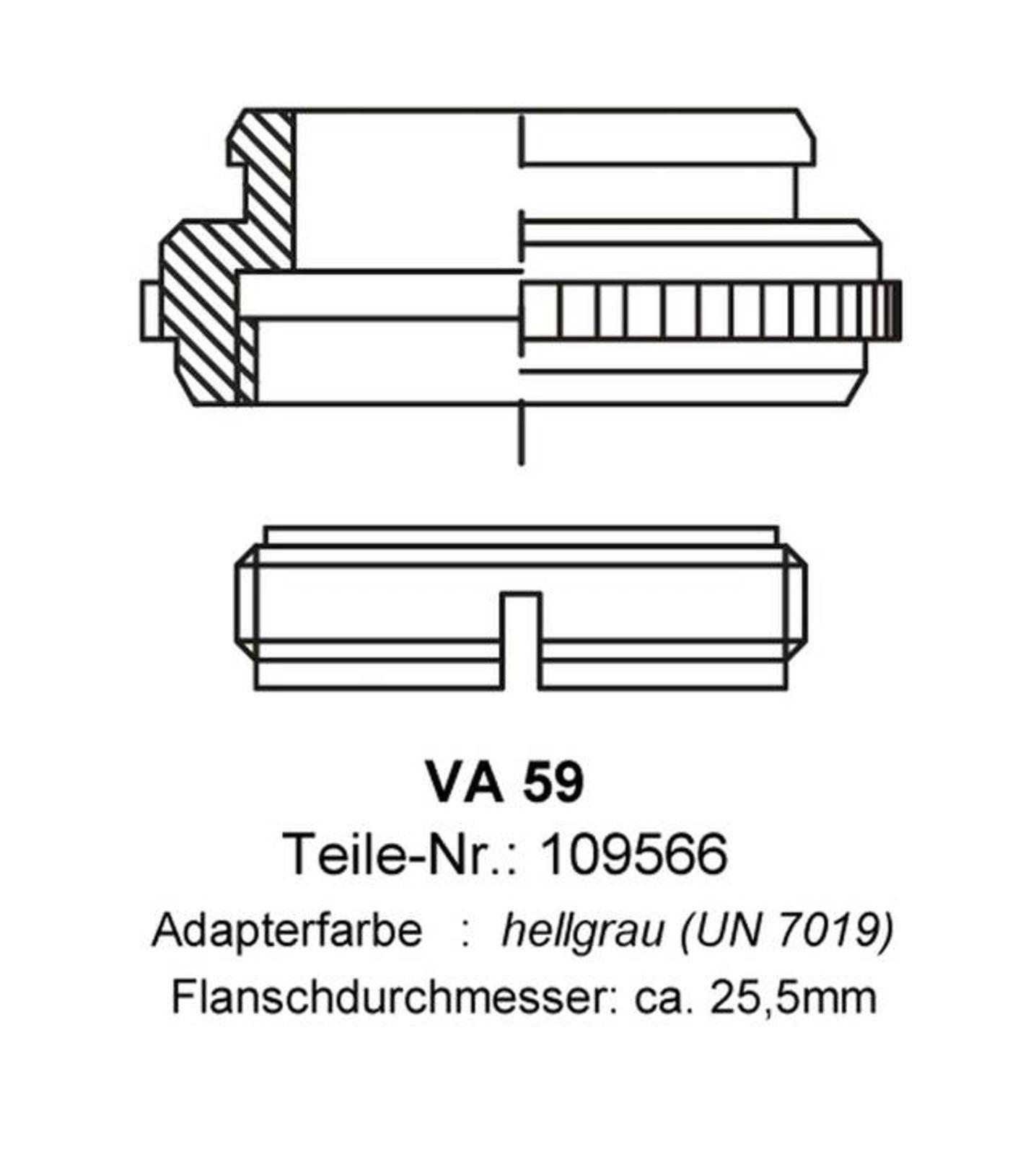 Ventilanpassung VA 59 für Stellantrieb Fußbodenheizung – Bild 2 von 2