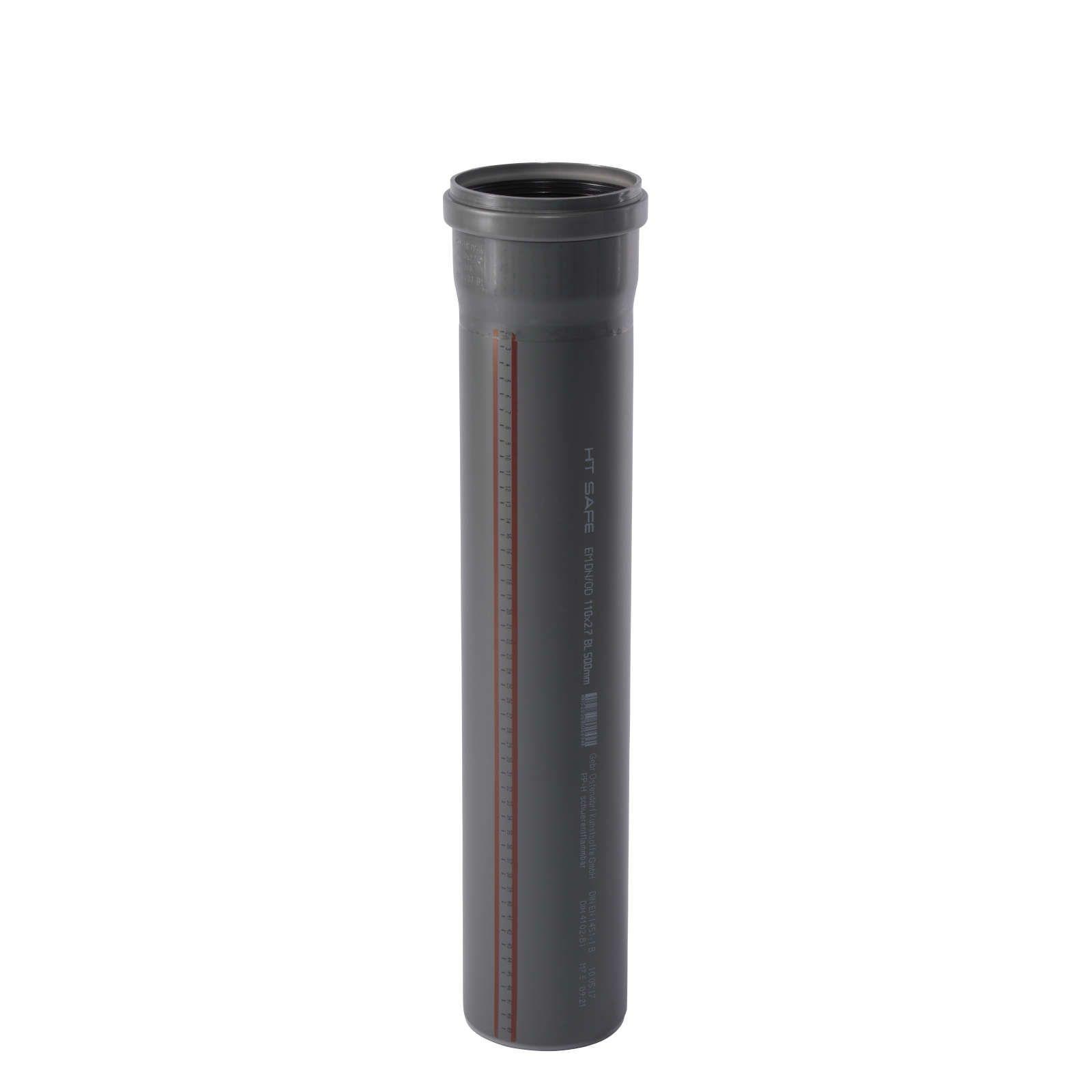 HTsafe Rohr mit Muffe DN 110 1500 mm