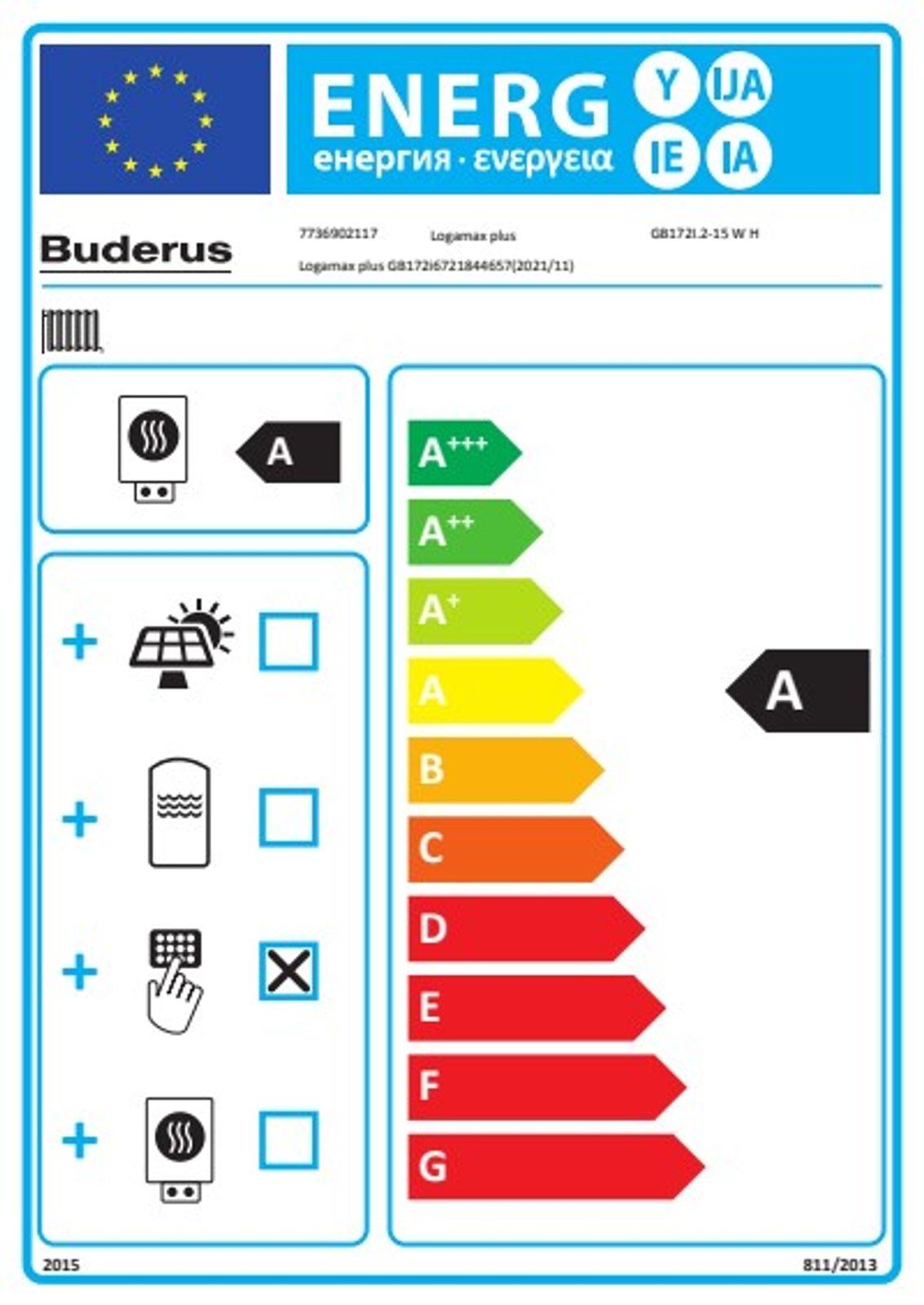 Buderus Gas-Brennwert Logamax plus GB172i.2 15 kW H-Gas BC400
