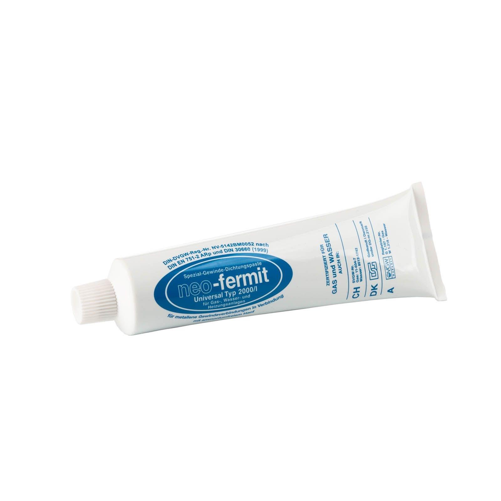 Gewinde-Dicht-Set Dichtungshanf 200g Zopf und Neo Fermit Dichtungspaste 150g – Bild 3 von 3