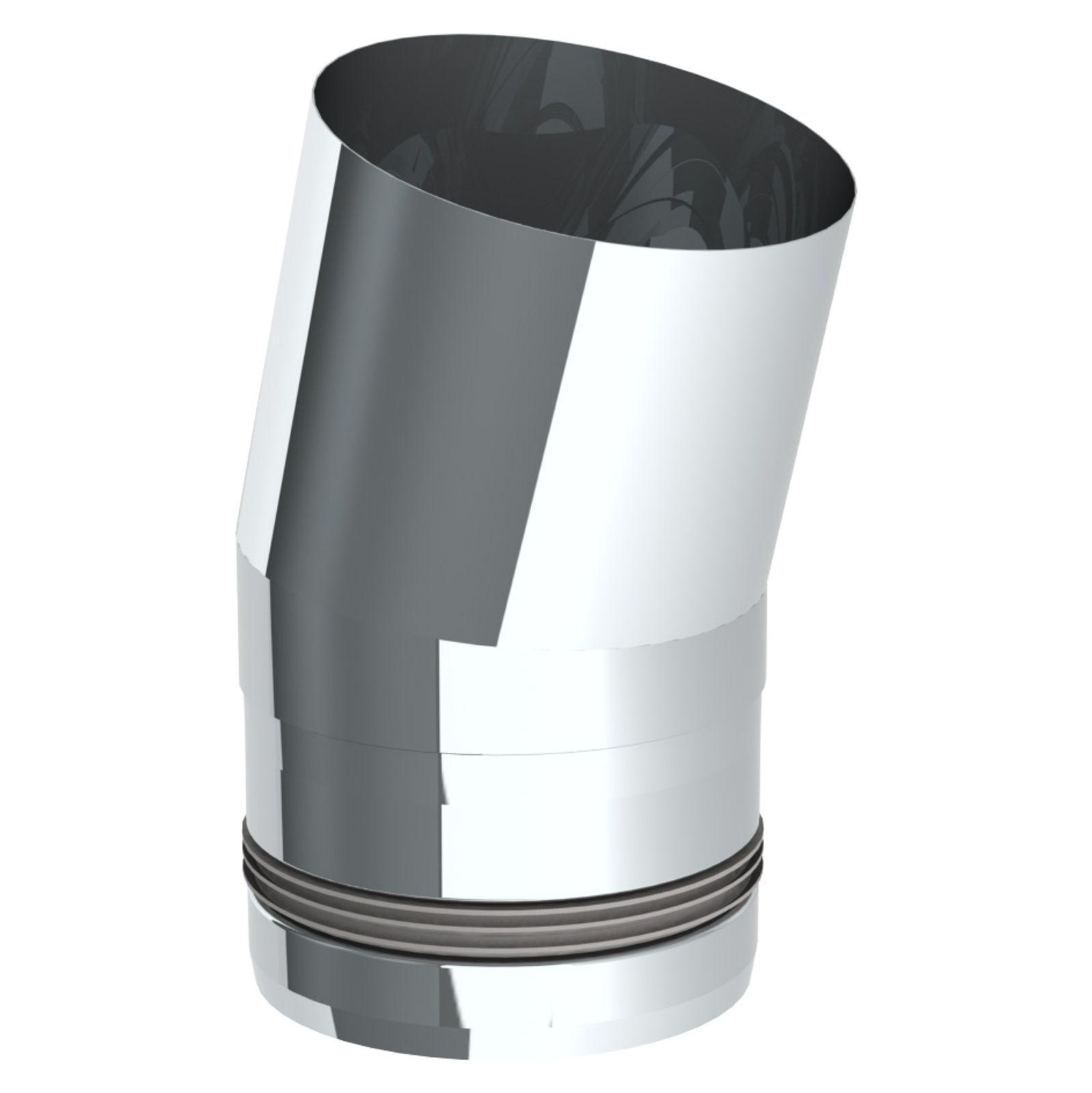Jeremias PELLET-LINE Winkel 15° Edelstahl unlackiert Ø 100 mm