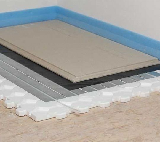 Sanierung mit Fußbodenheizung