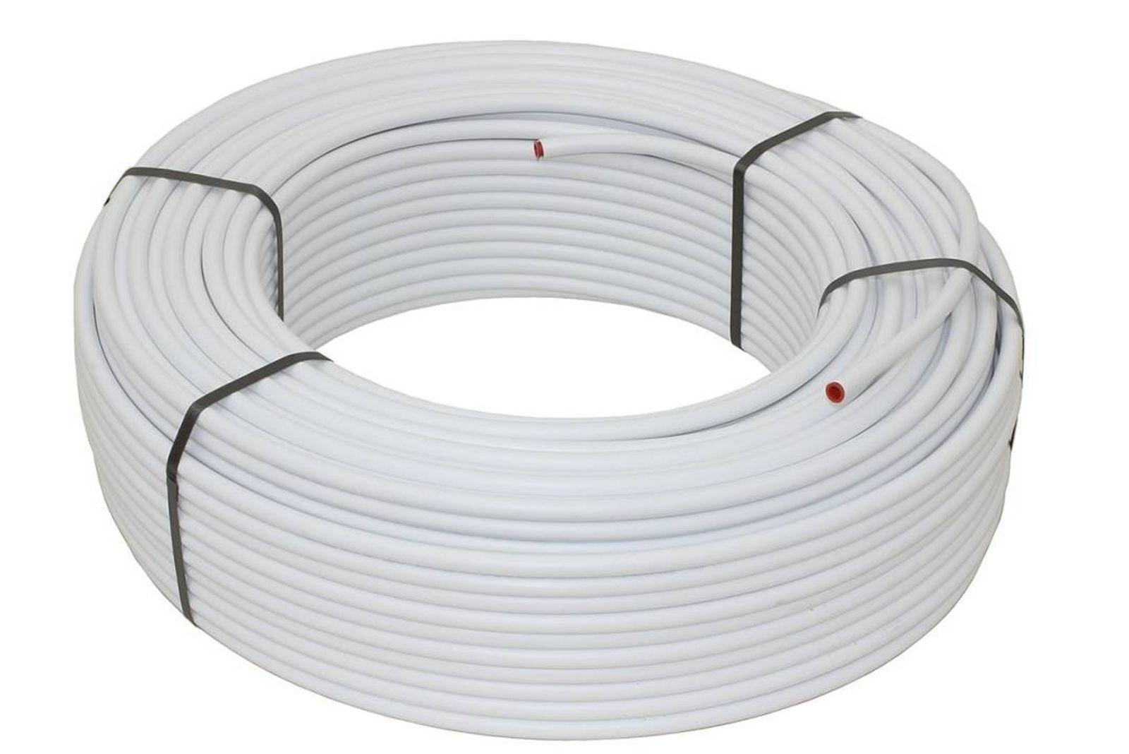 20 m² Set Tackersystem Faltplatte 25 mm WLG 045 16x2 Alu-Verbundrohr Raster 10 cm 2 Heizkreise LCD Regler 230 V + Zubehör – Bild 3 von 14